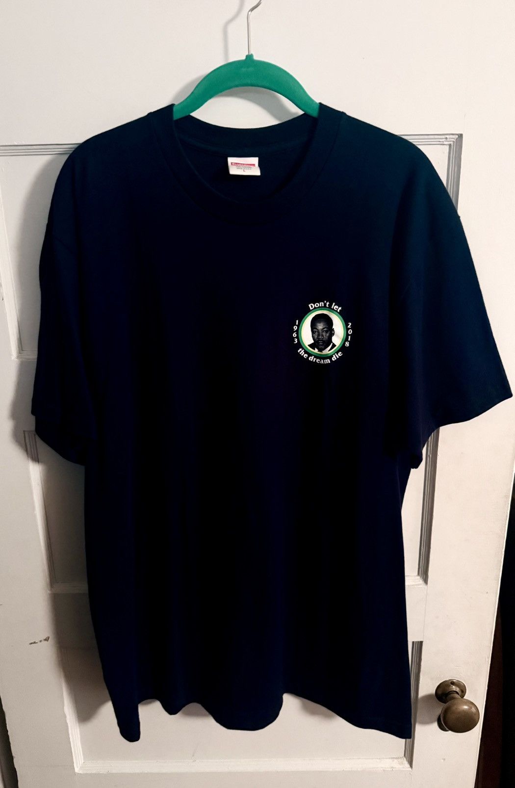 Supreme Supreme MLK Dream Tee Shirt [Navy] Size US L / EU 52-54 / 3 - 2 Thumbnail