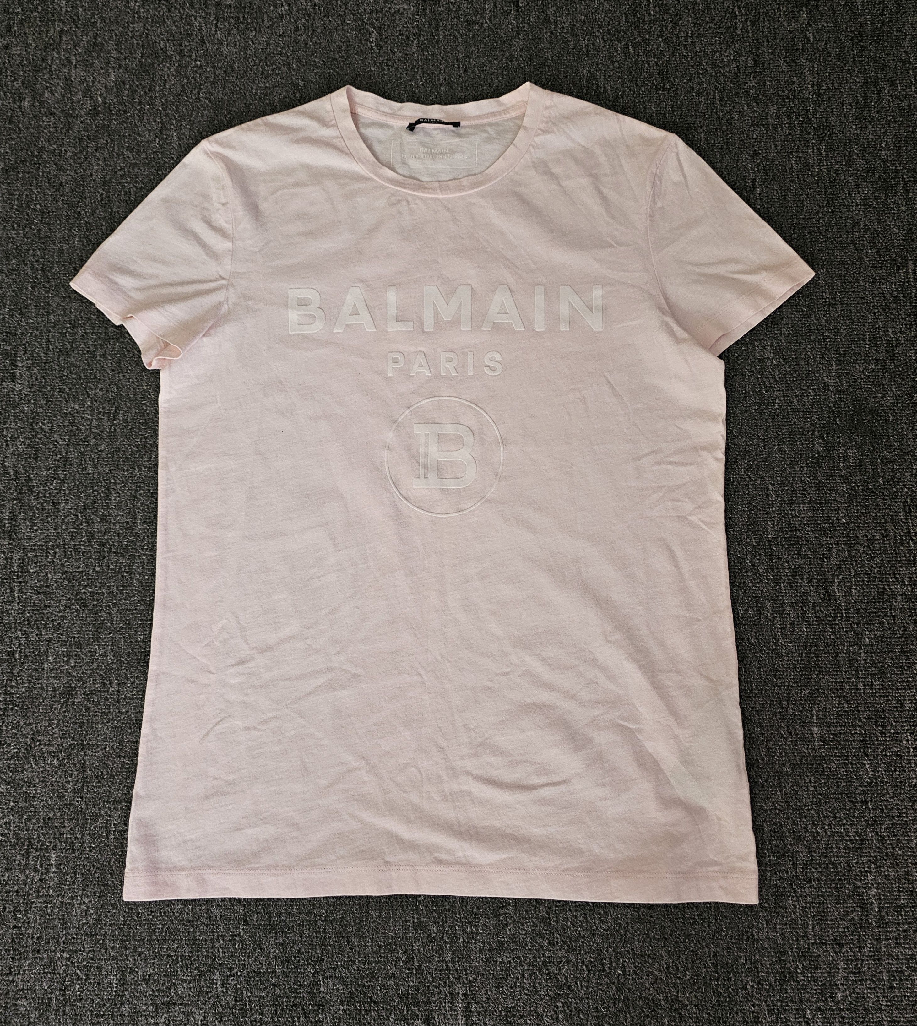 Balmain BALMAIN Men T-Shirts EH1EG010BB73 GAB White | Grailed