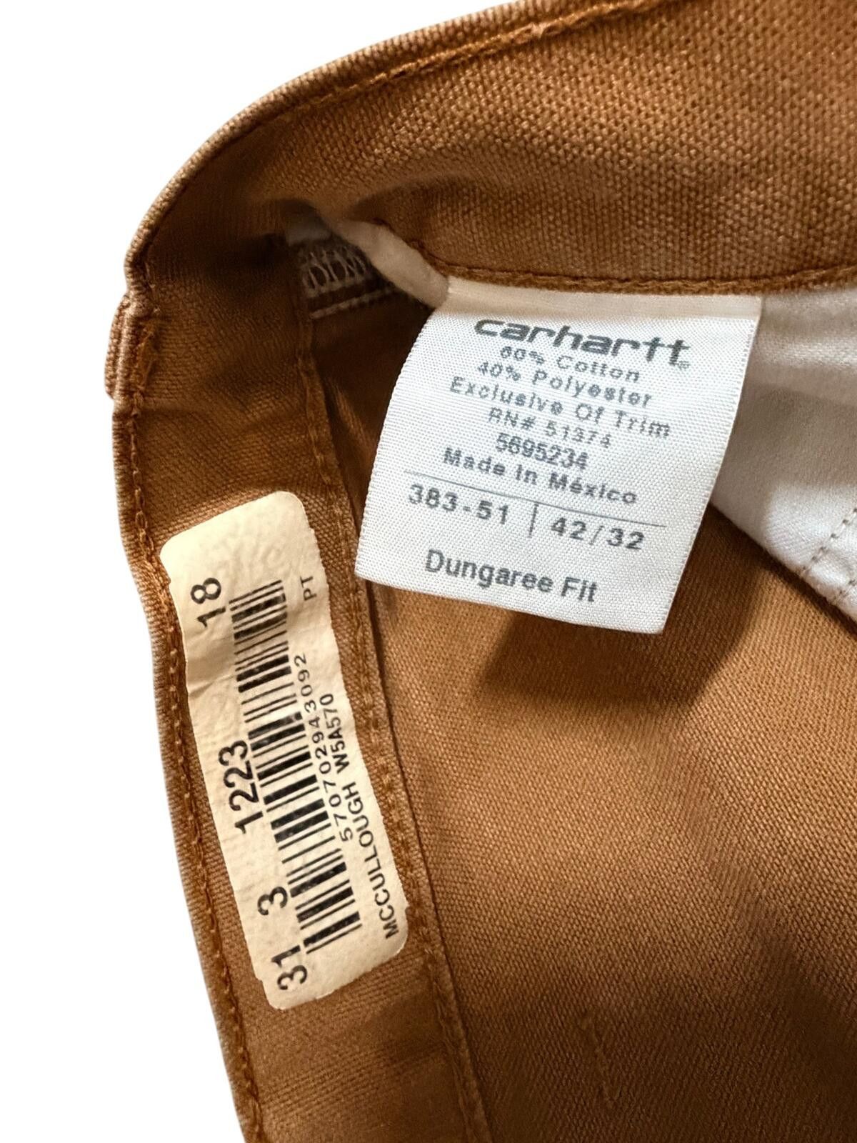 Carhartt Carhartt Dungaree Fit Canvas Work Pants Mens 42x32 Size US 42 / EU 58 - 2 Thumbnail