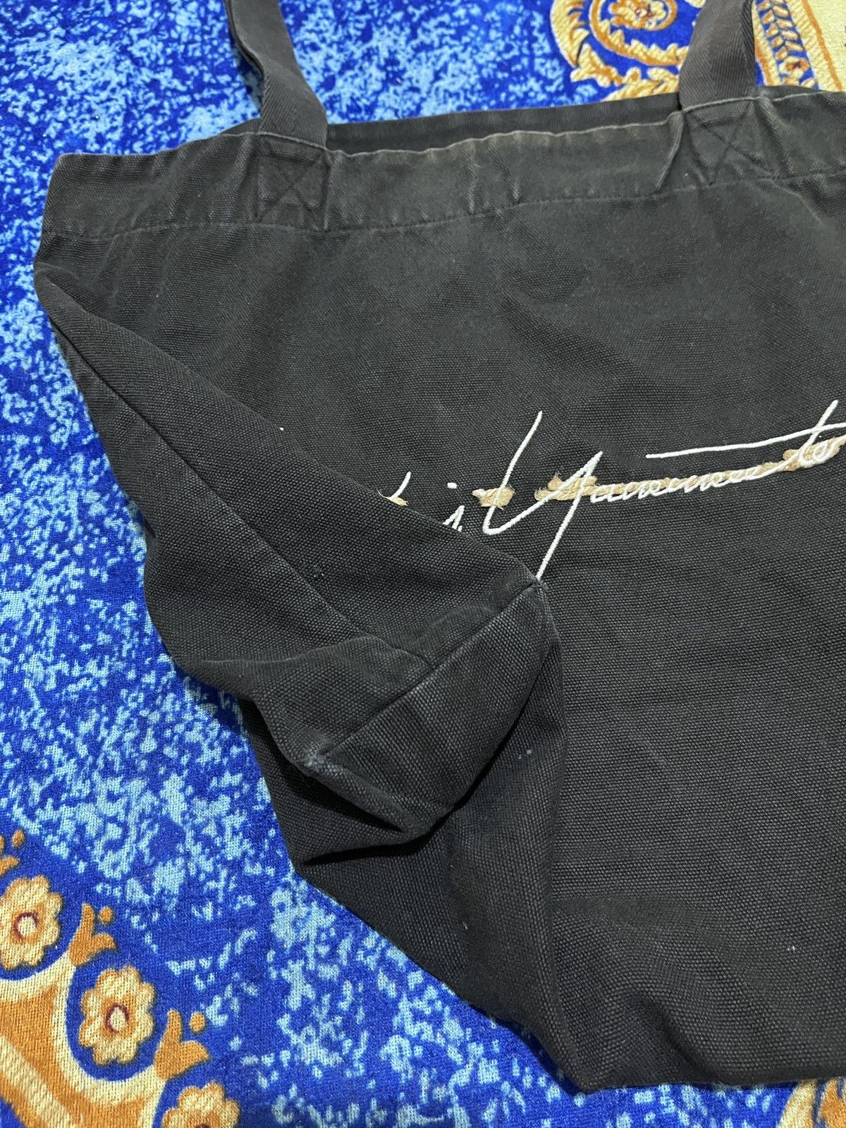 Yohji Yamamoto Black Yohji Yamamoto pour homme signatur tote bag Size ONE SIZE - 3 Thumbnail