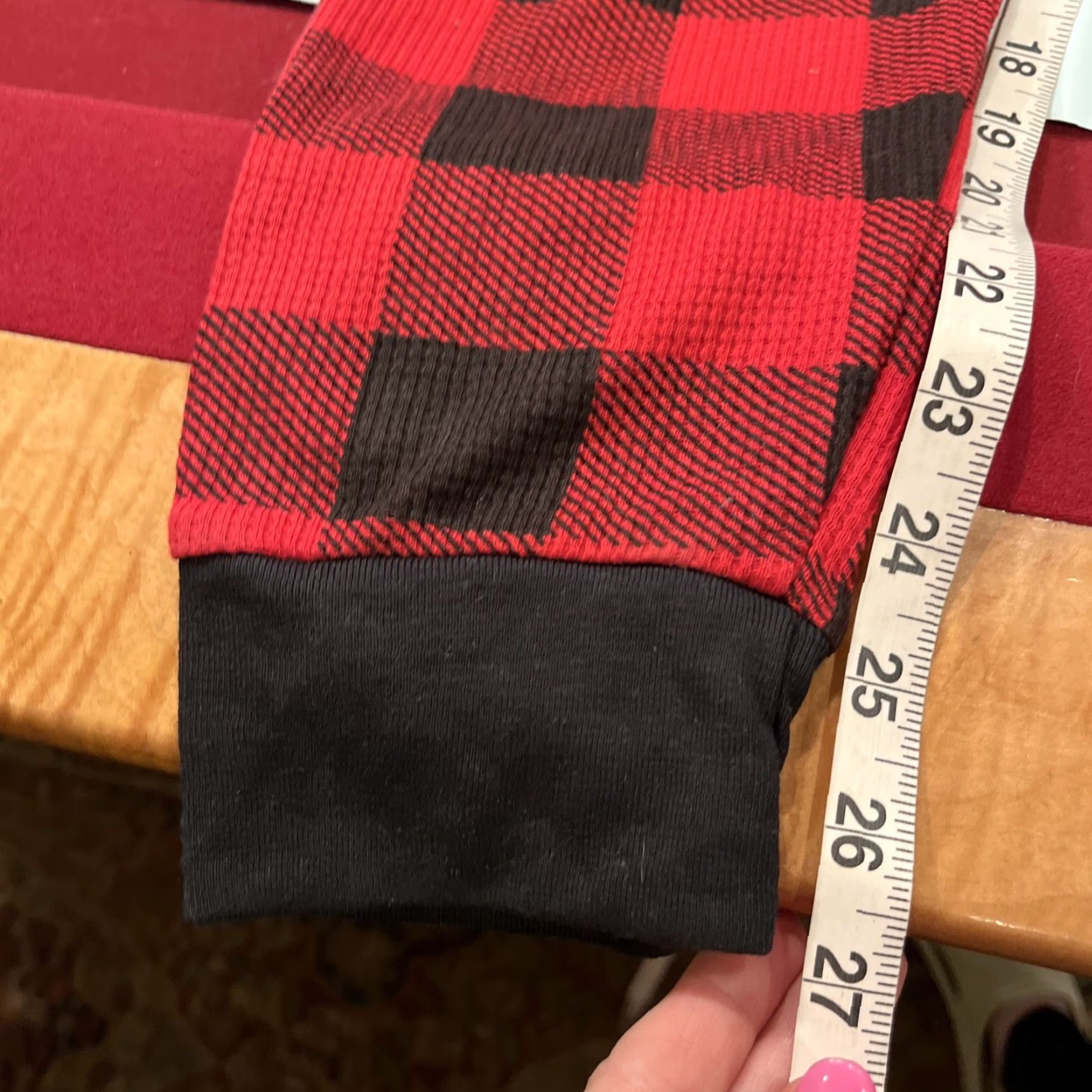 Lumberjack VINTAGE NEW PLAID Thermal Bodysuit Buffalo Red Black PAJAMAS women Lumberjack Outdoor M Size M / US 6-8 / IT 42-44 - 6 Thumbnail