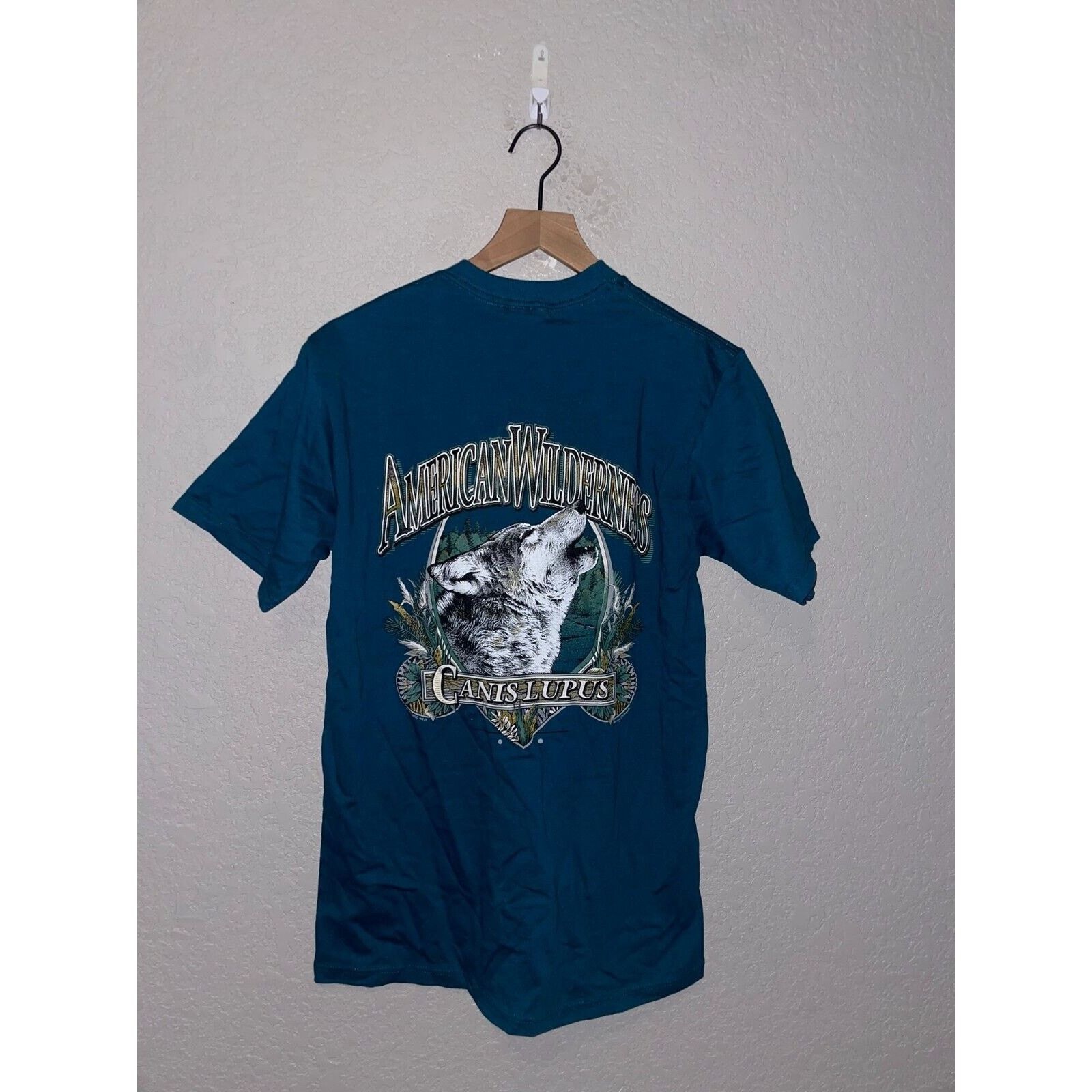 Jerzees Vintage Utah Wolf Shirt Dinosaur Monument Tee VTG 90s Medium Size US M / EU 48-50 / 2 - 1 Thumbnail