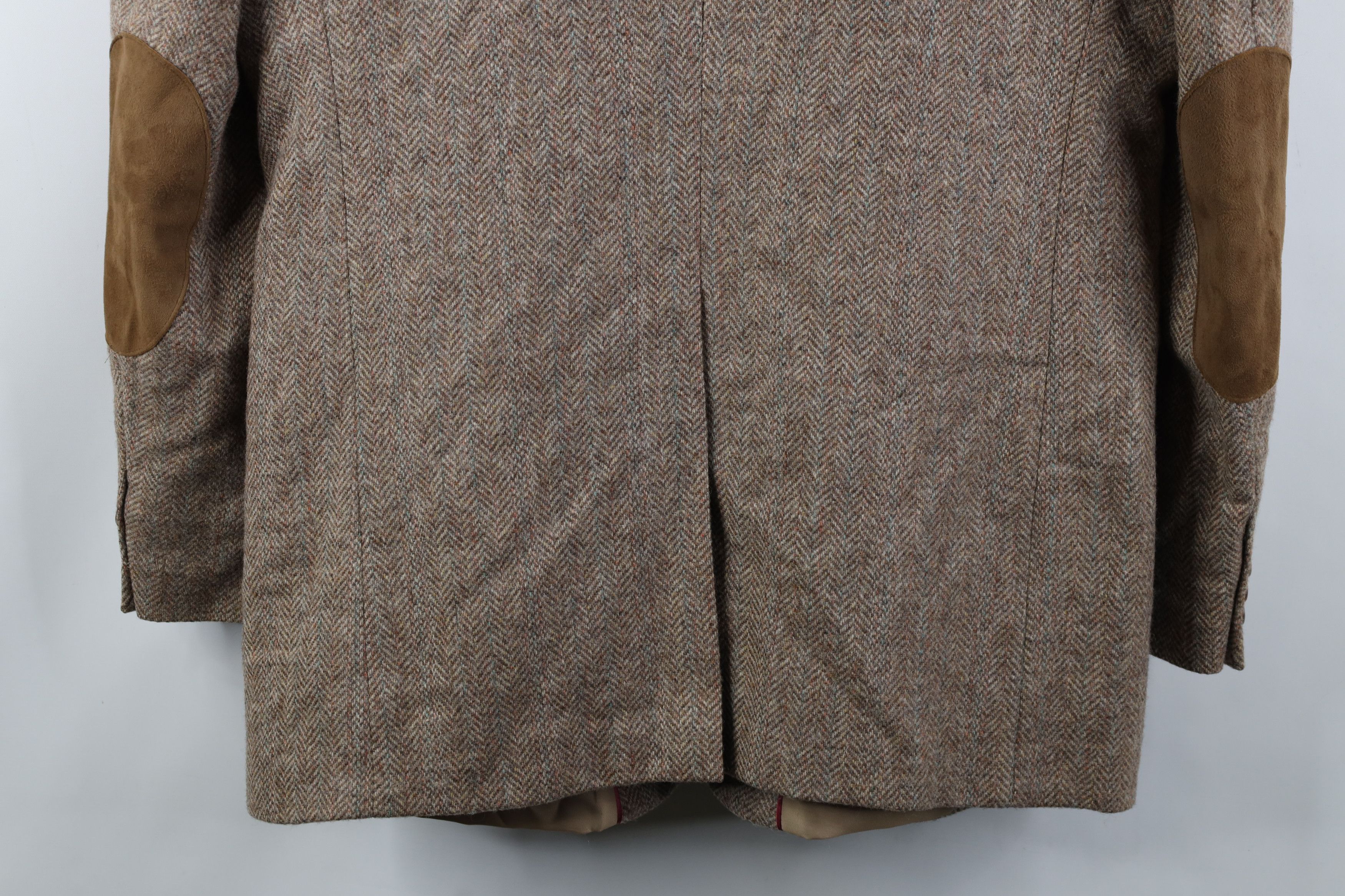 Vintage Vintage 90s Herringbone Suede Patch Suit Blazer Jacket USA Size US XXL / EU 58 / 5 - 15 Thumbnail