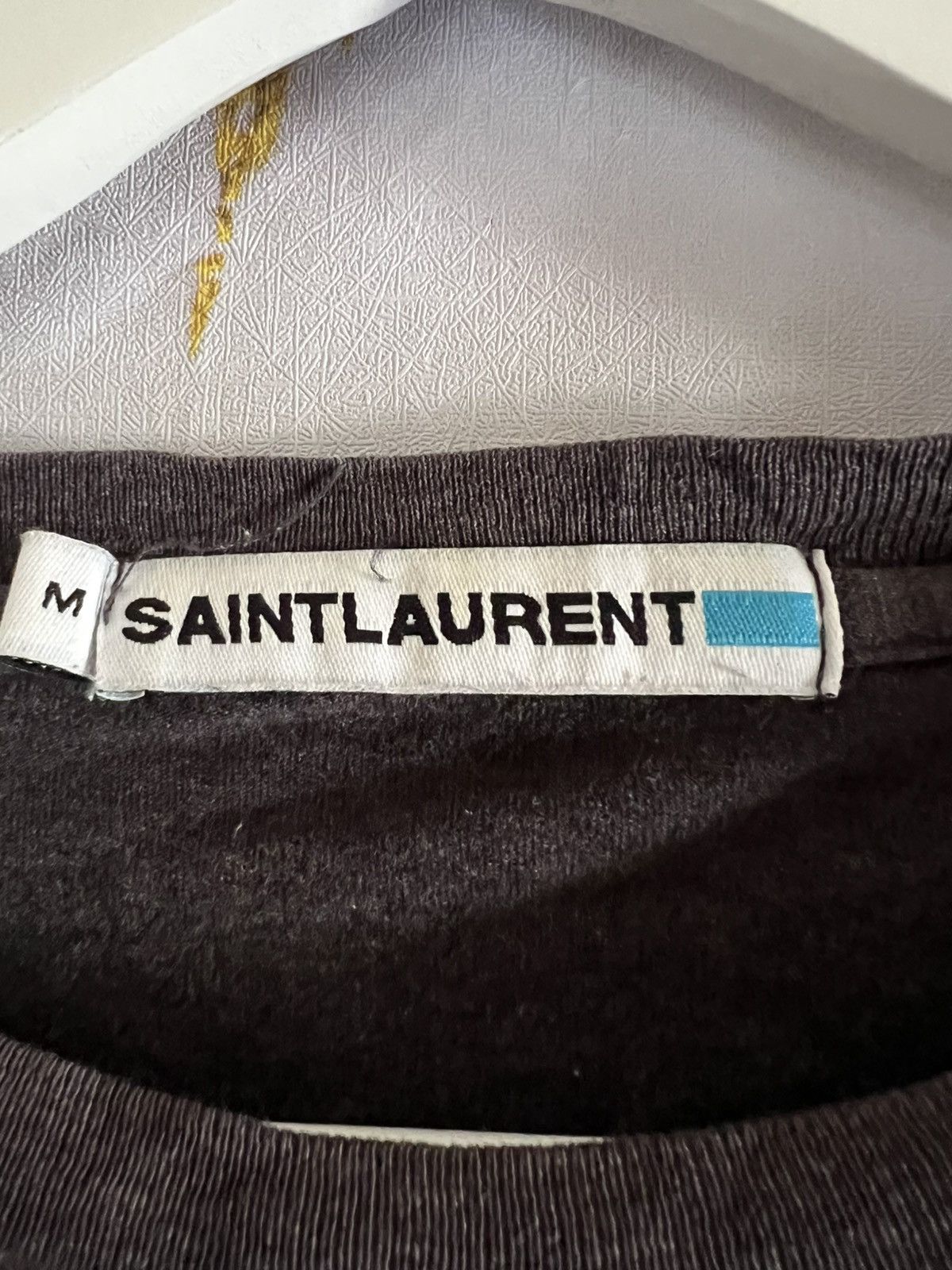 Saint Laurent Paris Saint Laurent Long Sleeve T-Shirt – Designer Luxury Tee Size US M / EU 48-50 / 2 - 8 Thumbnail