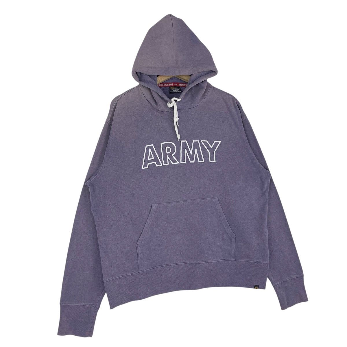 Alpha Industries Vintage Alpha Industries Army Hoodie Size US XL / EU 56 / 4 - 3 Thumbnail
