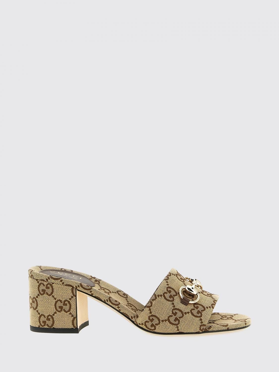 Gucci Gucci Heeled Sandal Woman Camel Size US 7.5 / IT 37.5 - 1 Thumbnail