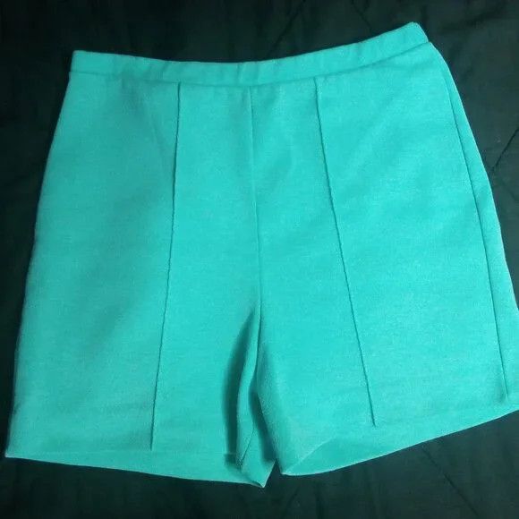 Vintage Vintage 60s Sweat Shorts Turquoise Size 32" / US 10 / IT 46 - 1 Thumbnail