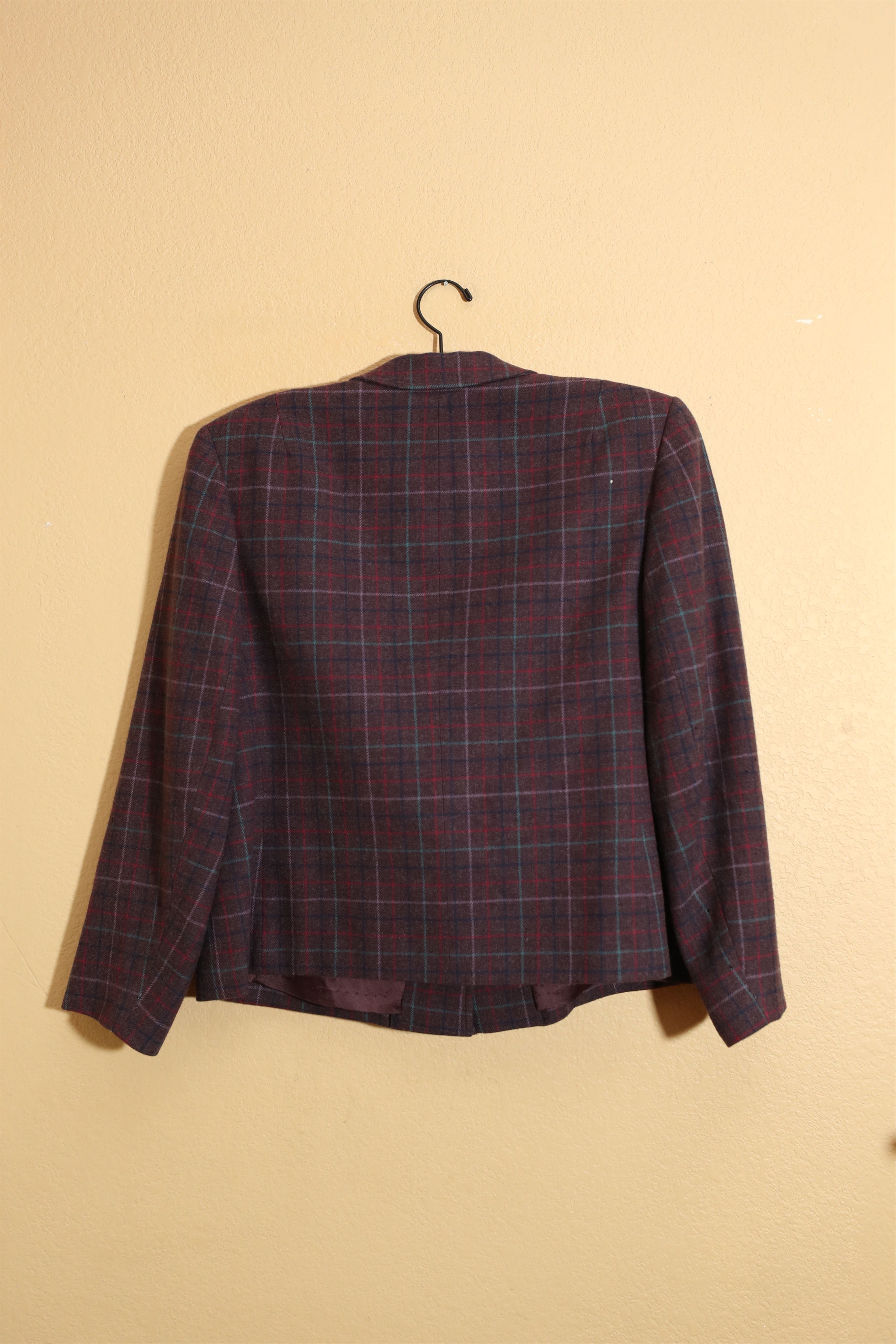 Pendleton Vintage Pendelton Plaid Womens Blazer (M) Size M / US 6-8 / IT 42-44 - 2 Thumbnail