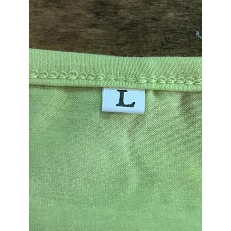 Designer Lemon Lime Stylish Casual V-Neck Romper Size Large Size 36" / US 14 / IT 50 - 6 Thumbnail
