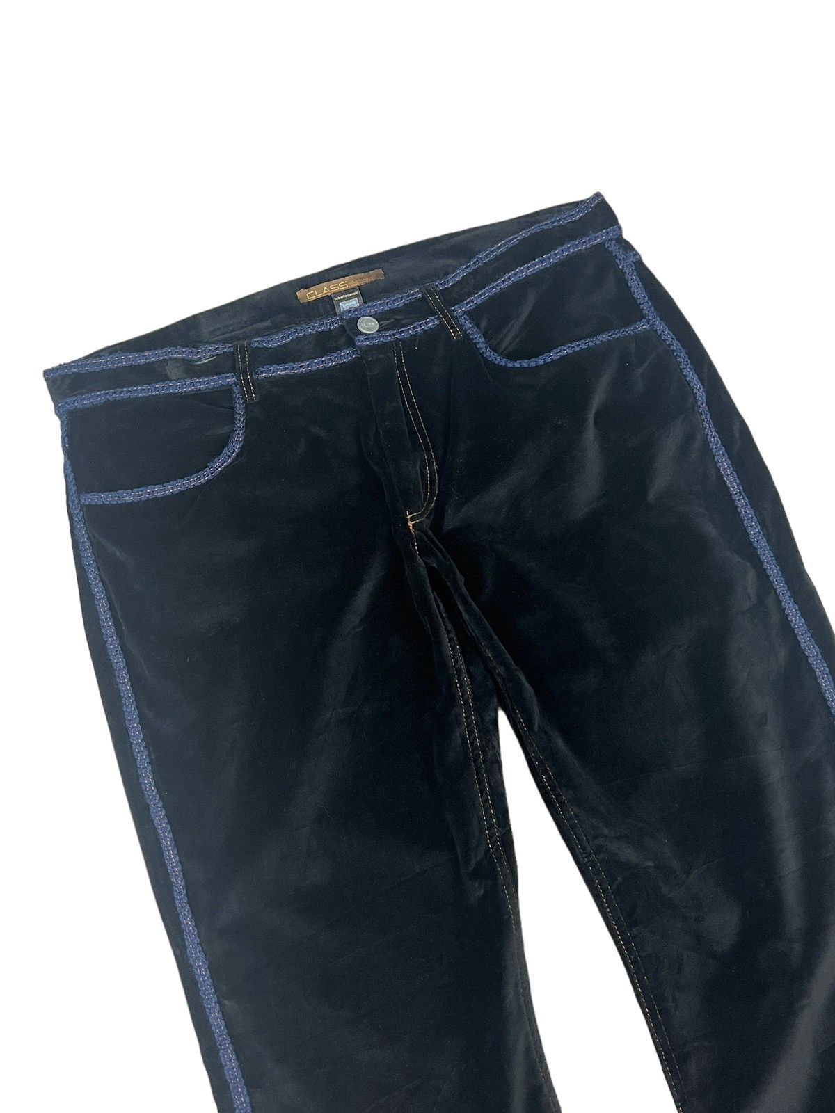 Roberto Cavalli Class by Roberto Cavalli Velvet Casual Pants Size US 38 / EU 54 - 4 Thumbnail