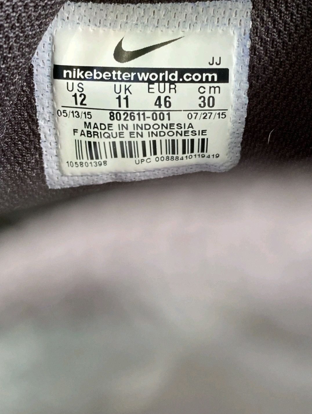 Nike Nike Air Max Tavas LTR 802611001 Size 12 Men Size US 12 / EU 45 - 7 Thumbnail