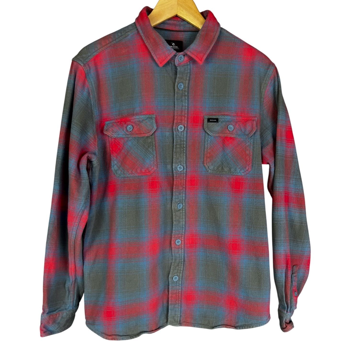 Rip Curl Men's Rip Curl Count Flannel Plaid Shirt - M - $65 Retail Size US M / EU 48-50 / 2 - 1 Thumbnail