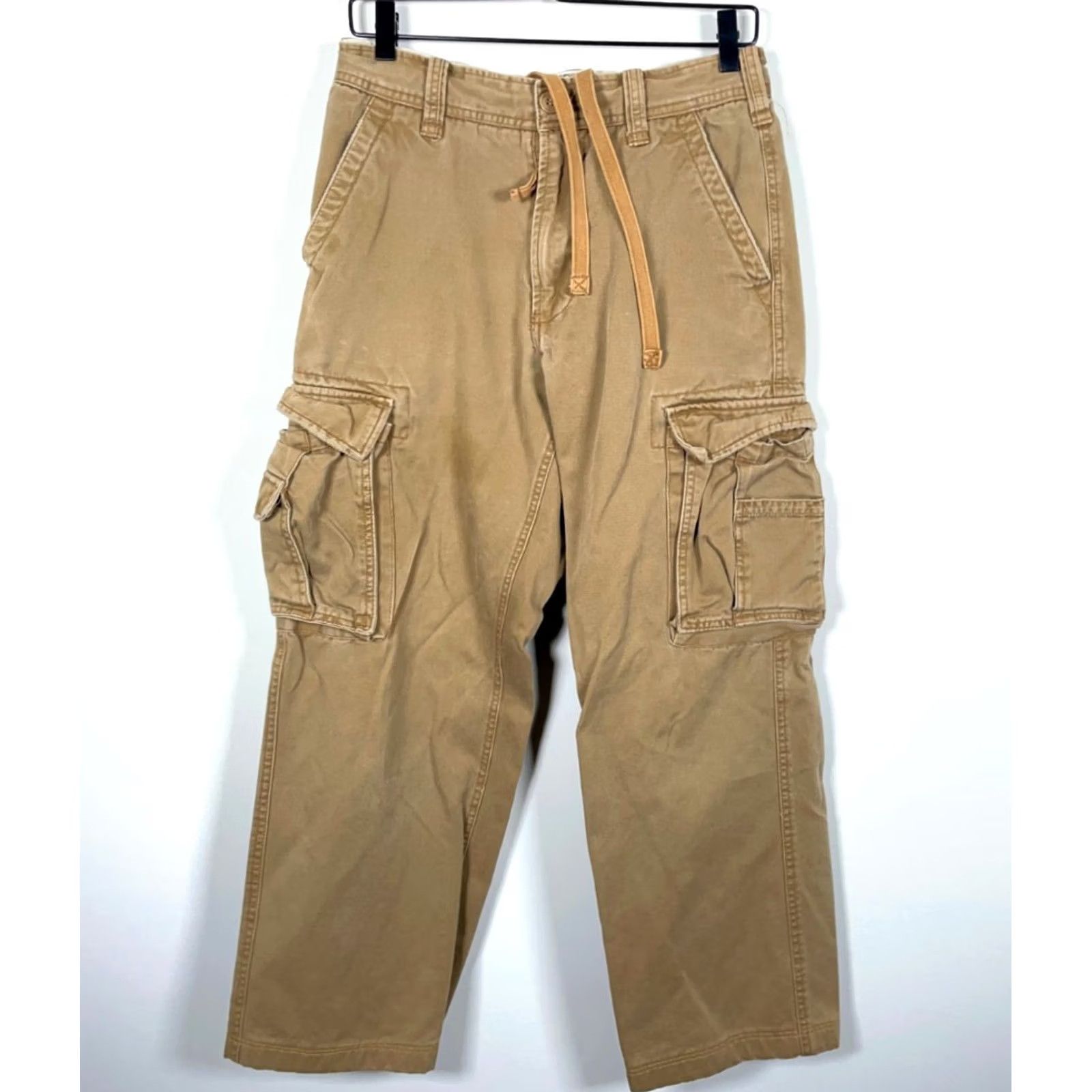 Vintage VINTAGE Aéropostale Cargo Pants Men's 28 x 28 Beige Baggy Fit Military Pants Size US 28 / EU 44 - 2 Thumbnail