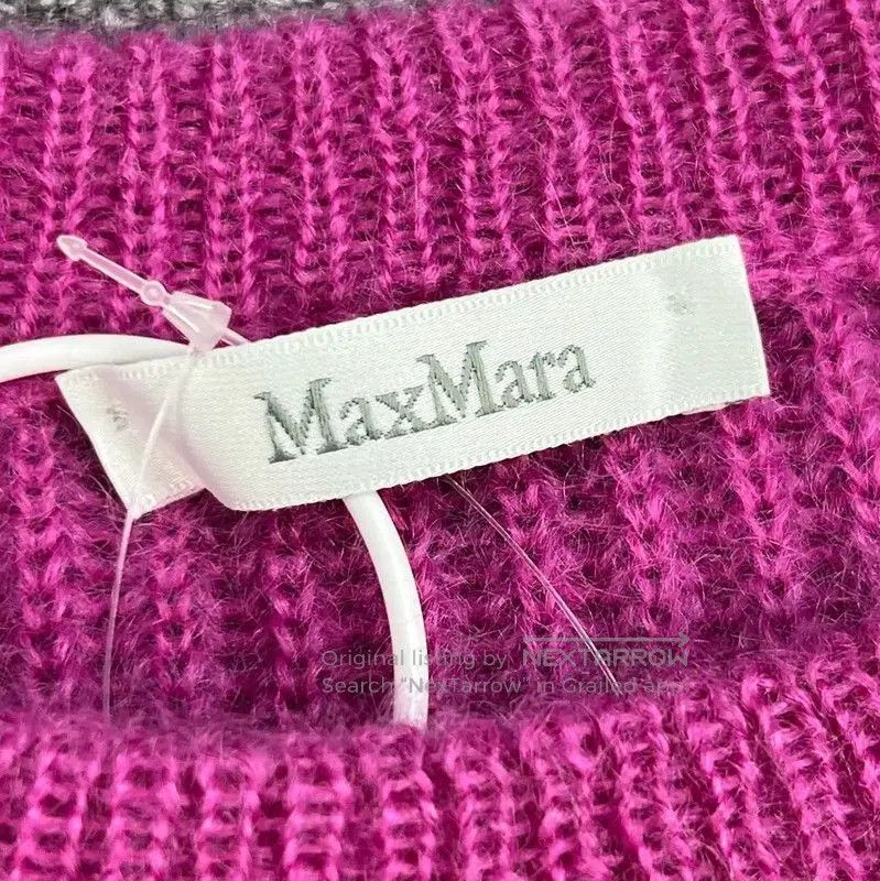 Max Mara MaxMara Purple Mohair Women's Pullover Sweater . Size L / US 10 / IT 46 - 3 Thumbnail
