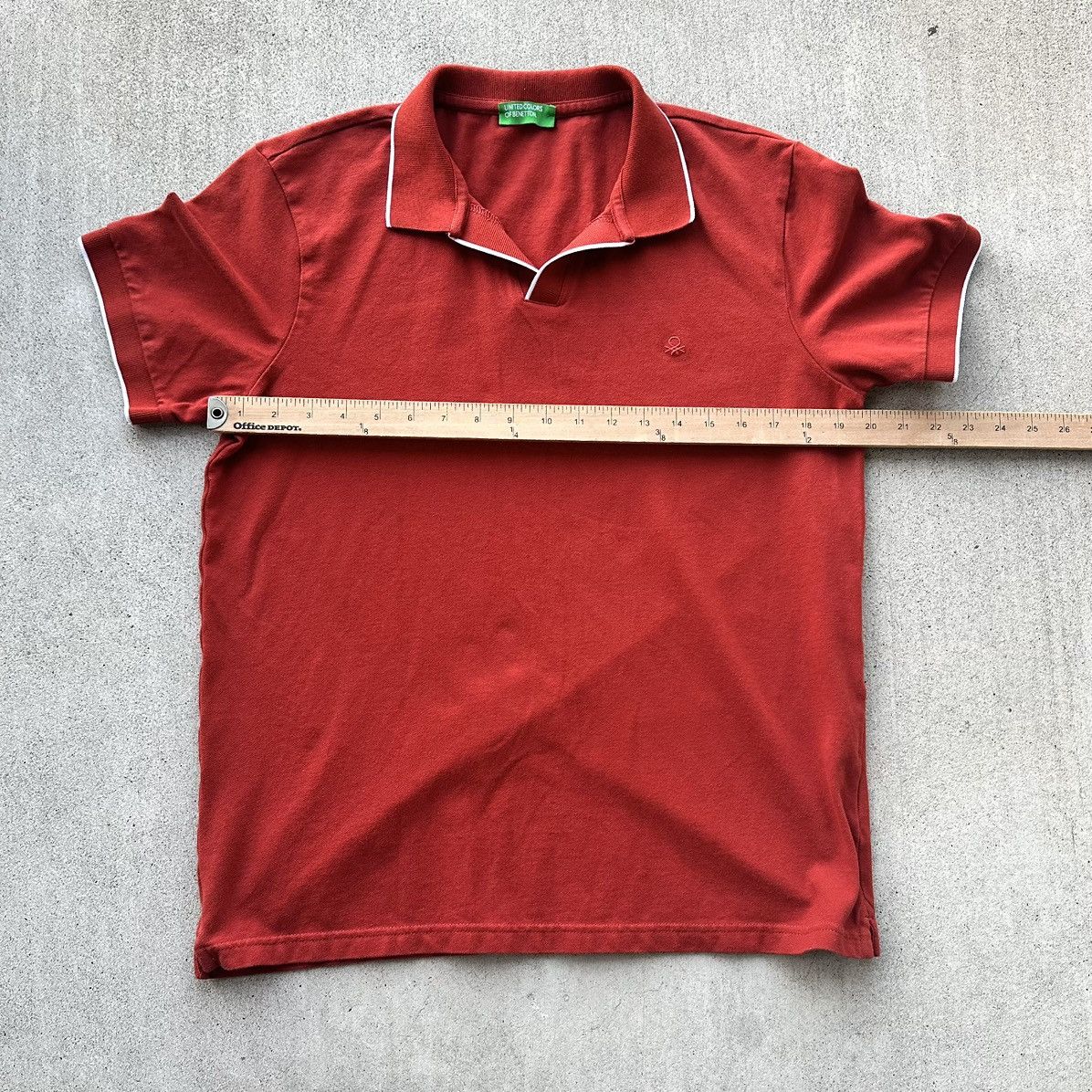 United Colors Of Benetton United Colors Of Benetton Polo Shirt Men Size Large Cognac Size US L / EU 52-54 / 3 - 5 Thumbnail