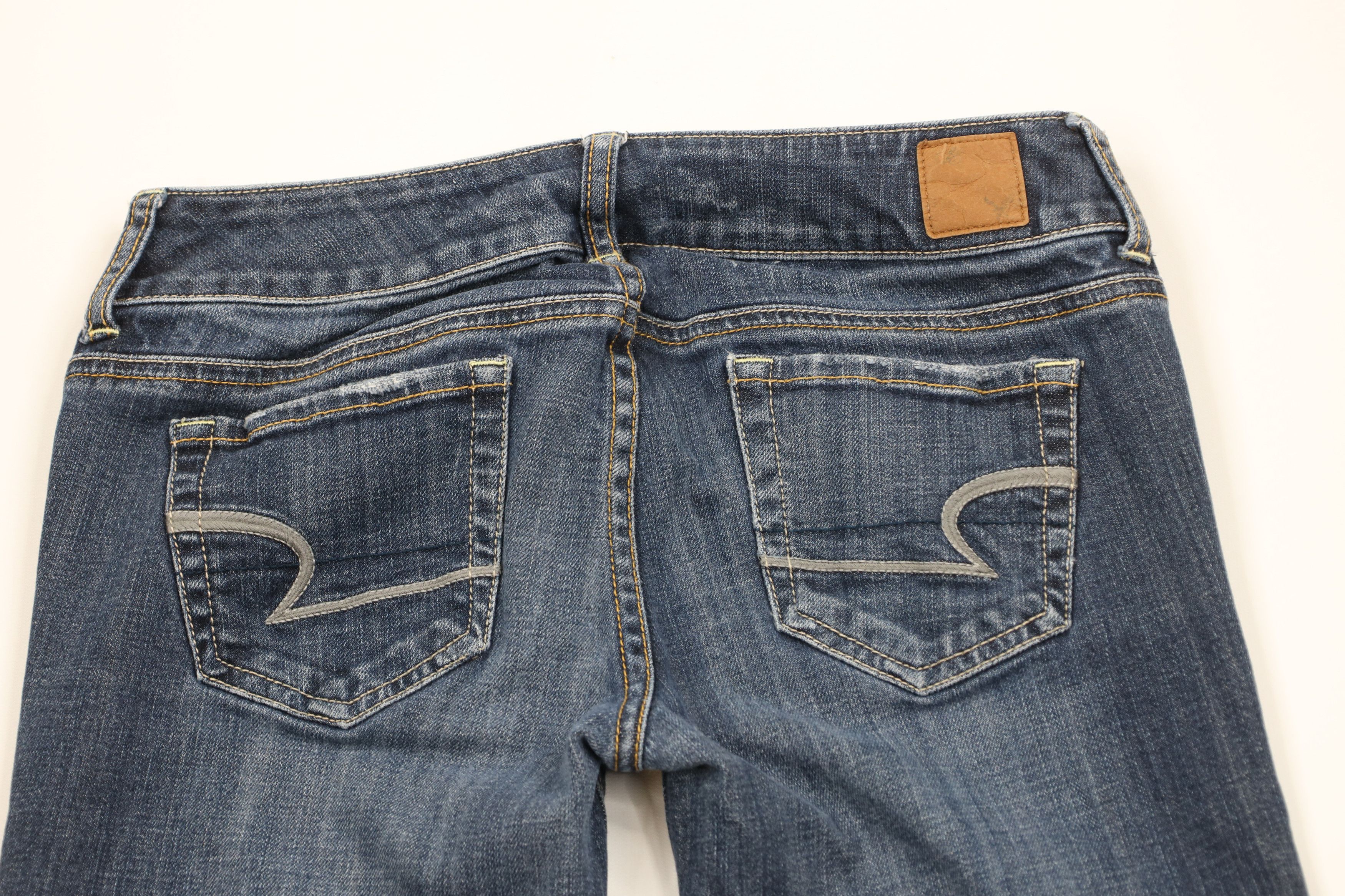 American Eagle Outfitters × Vintage Vintage Y2K American Eagle Outfitters Stretch Babydoll Jeans Size 26" / US 2 / IT 38 - 11 Thumbnail