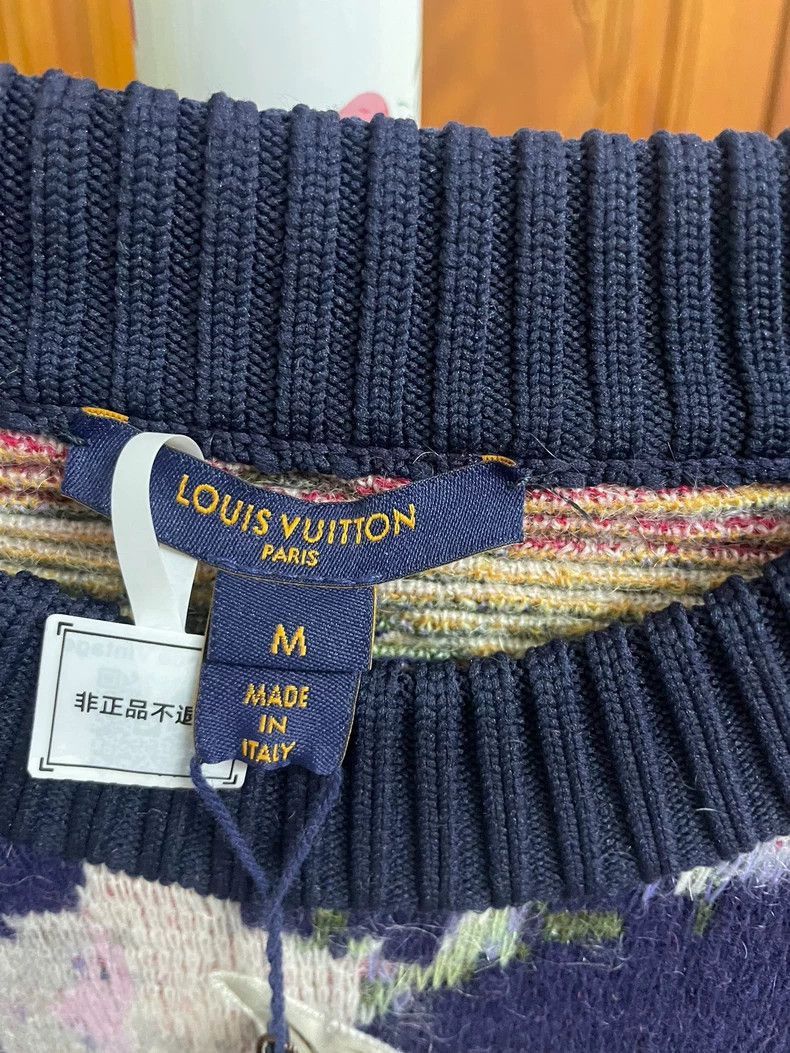 Louis Vuitton Louis Vuitton Floral Knit Sweater with Tags -2505 Size US M / EU 48-50 / 2 - 4 Thumbnail