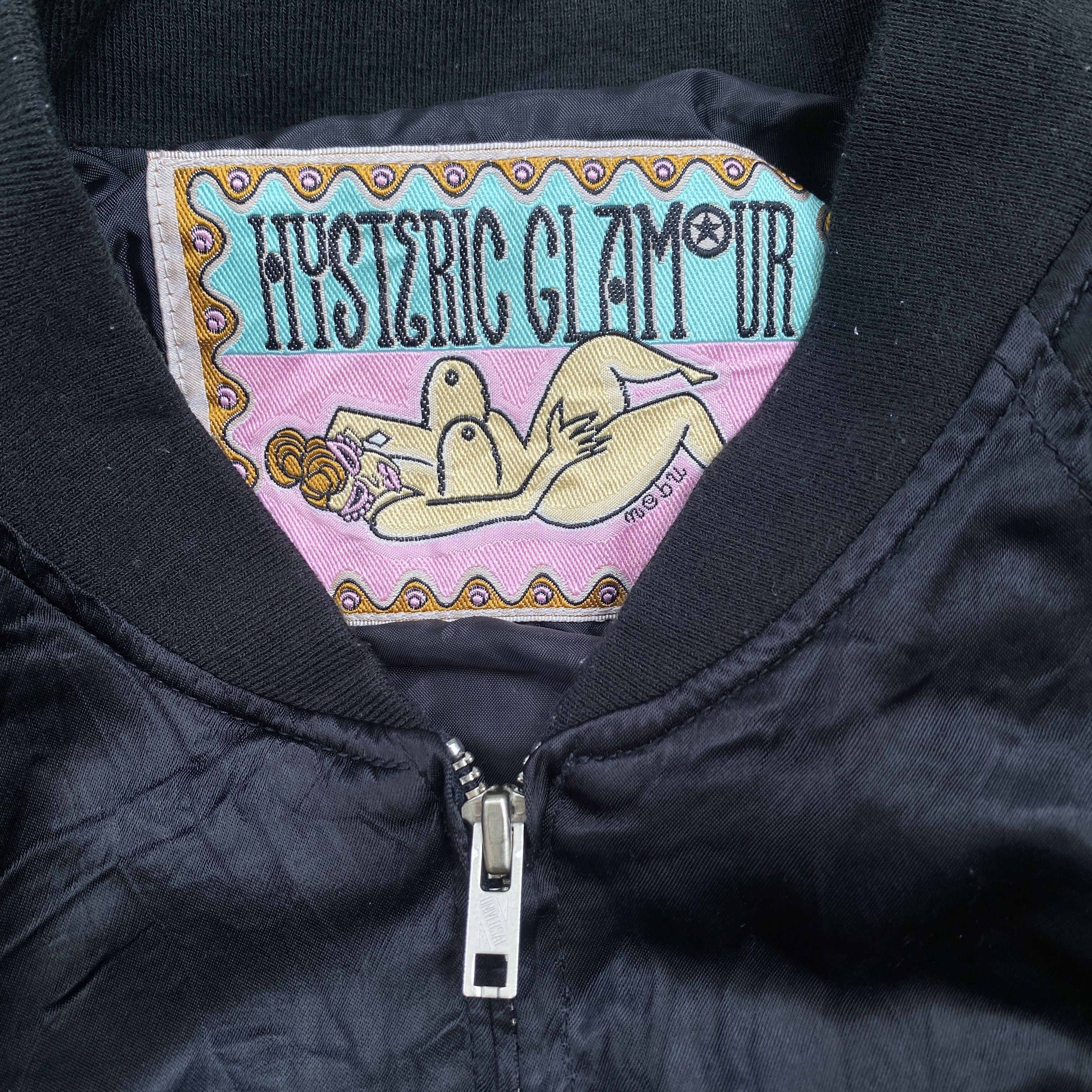Hysteric Glamour Pin Up Girls Boxy Bomber Jacket