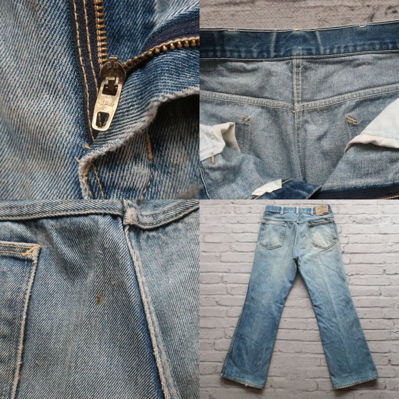 Vintage Vintage Big Yank Jeans Union Made Denim Jeans 30x29 Medium Wash Men Bootscut XX Vintage 60s Mens Size US 30 / EU 46 - 8 Thumbnail