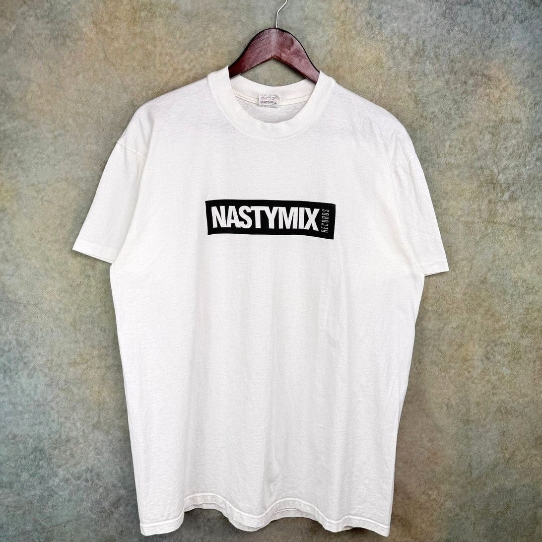 Rap Tees × Vintage VTG 1989 Nastymix Records T Shirt Sz XL White Sir Mix A Lot Size US XL / EU 56 / 4 - 1 Thumbnail