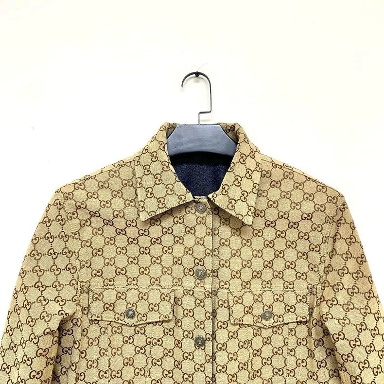 Gucci Gucci Gucci full print double G old flower double-sided jac Size US XS / EU 42 / 0 - 7 Thumbnail