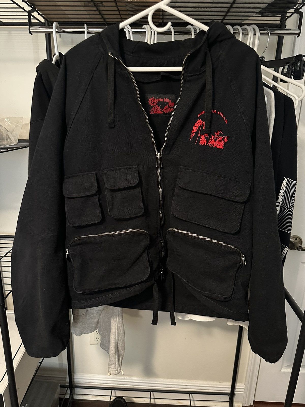 image of Siberia Hills Cargo Jacket in Black, Men's (Size Large)