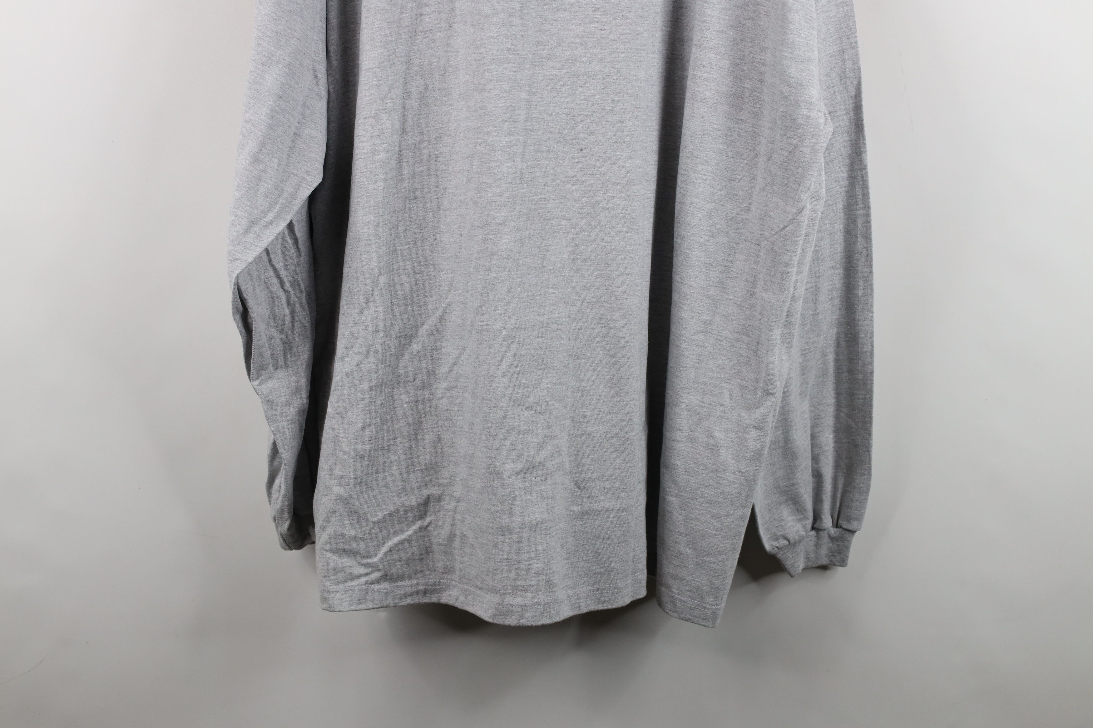 Vintage Vintage 90s Streetwear heavyweight Long Sleeve T-Shirt Gray Size US XXL / EU 58 / 5 - 12 Thumbnail