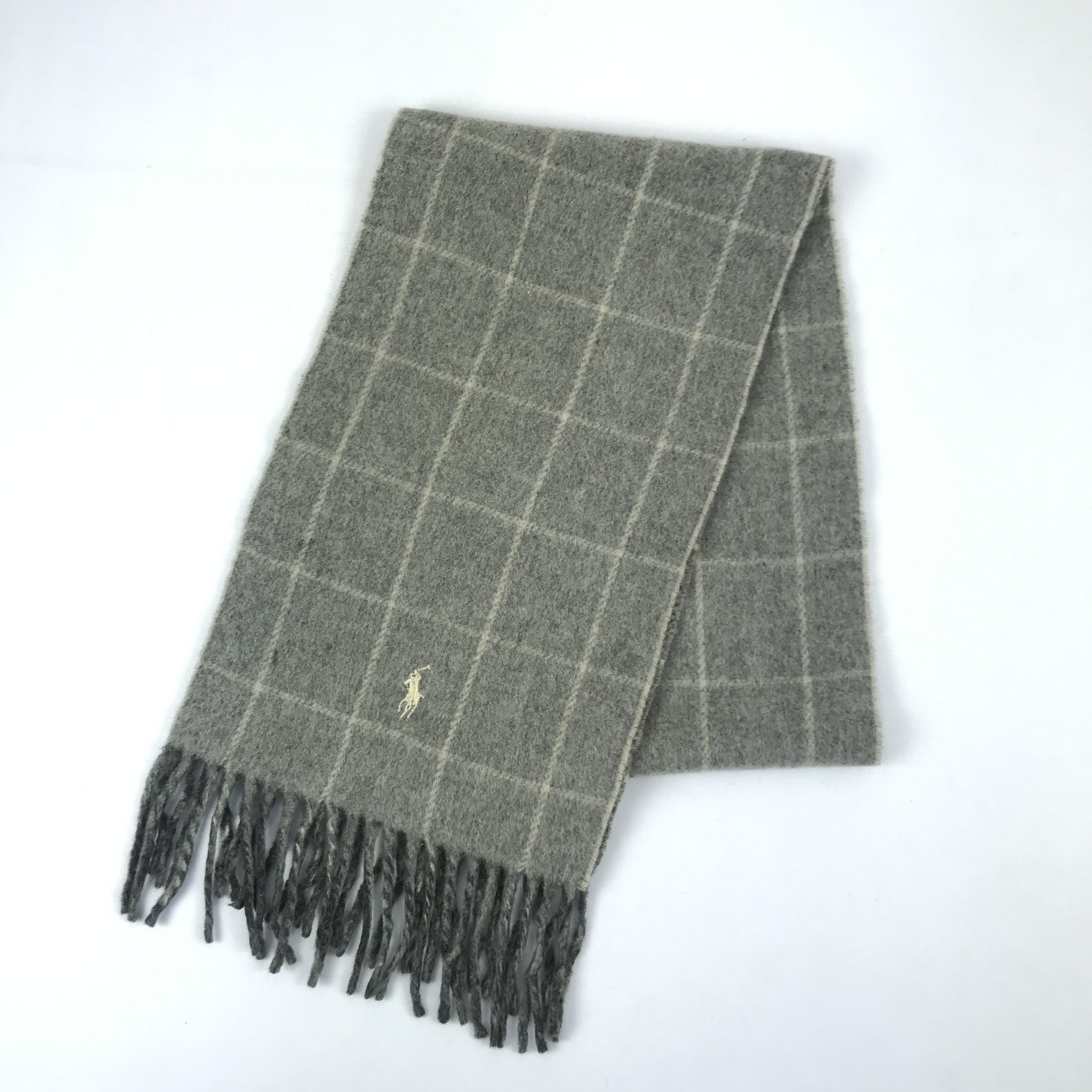 Polo Ralph Lauren × Ralph Lauren × Vintage Polo Ralph Lauren Scarf Muffler Wool Neckwear Scarves Size ONE SIZE - 4 Thumbnail