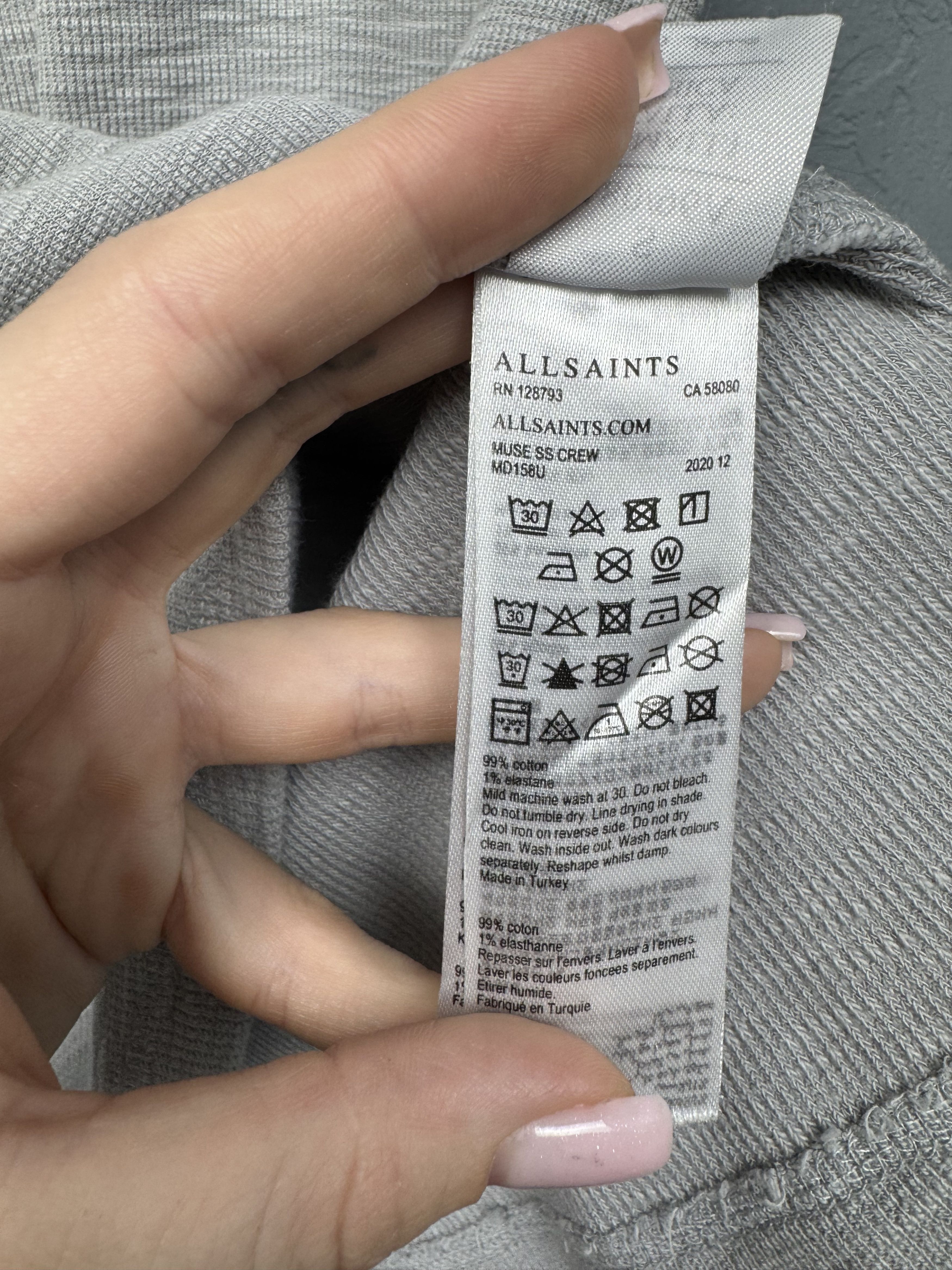 Allsaints Allsaints Mens Muse T-Shirt Size US S / EU 44-46 / 1 - 5 Thumbnail