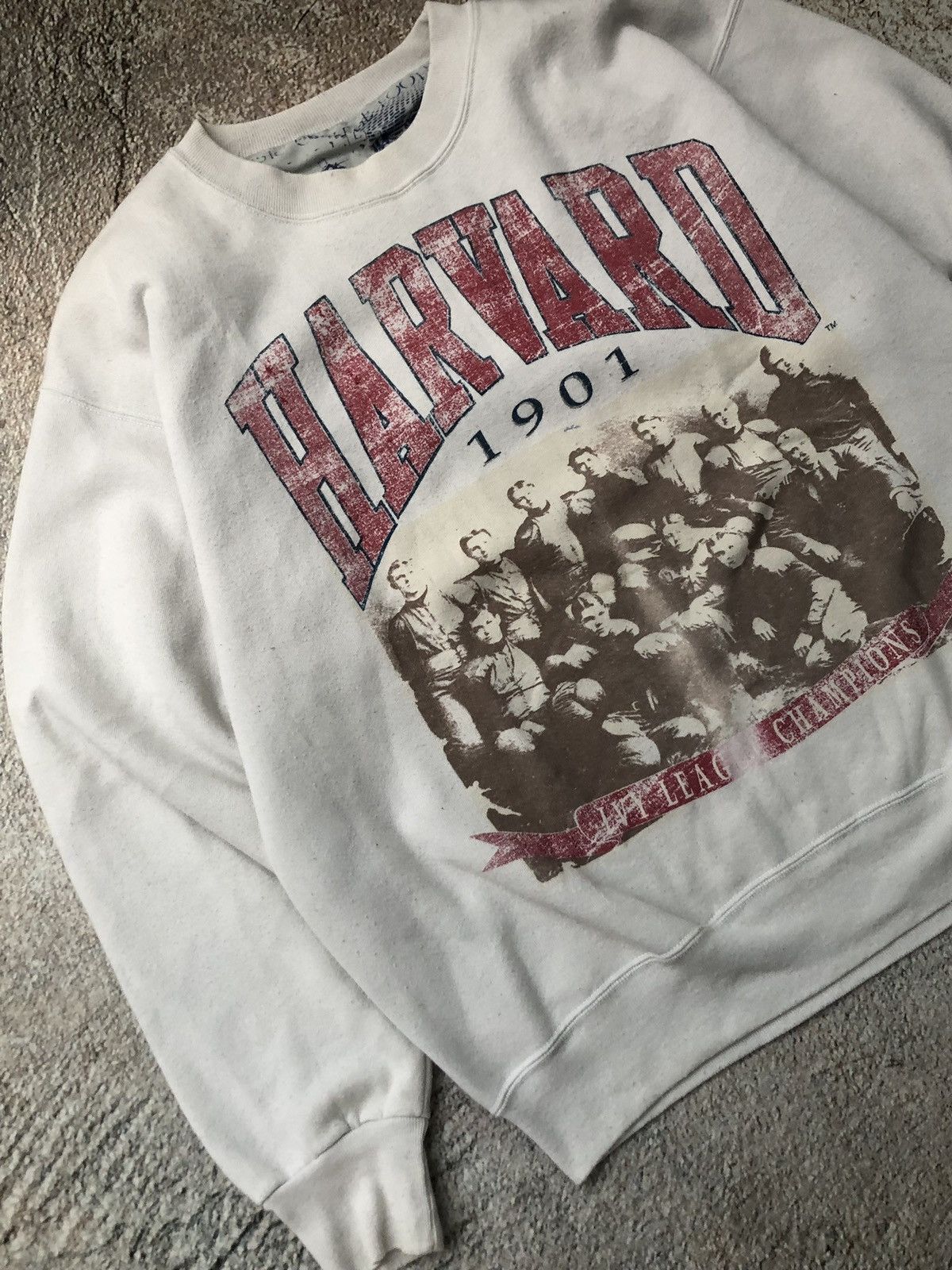 Vintage Vintage sweatshirt Harvard boxy fit Size US XL / EU 56 / 4 - 3 Thumbnail