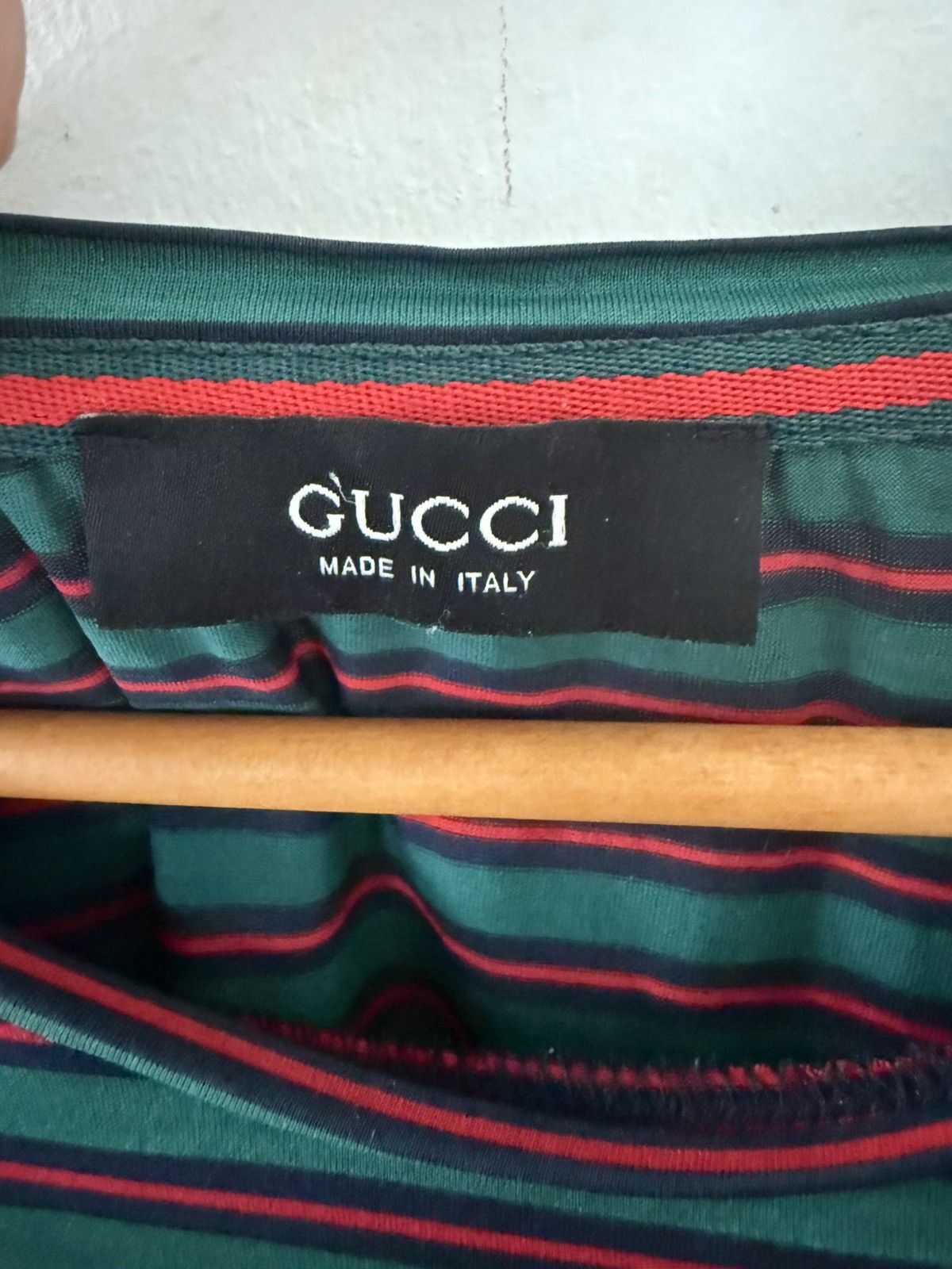 Gucci Gucci monogram logo stripe relaxed T-shirt horizontal Size US L / EU 52-54 / 3 - 7 Thumbnail
