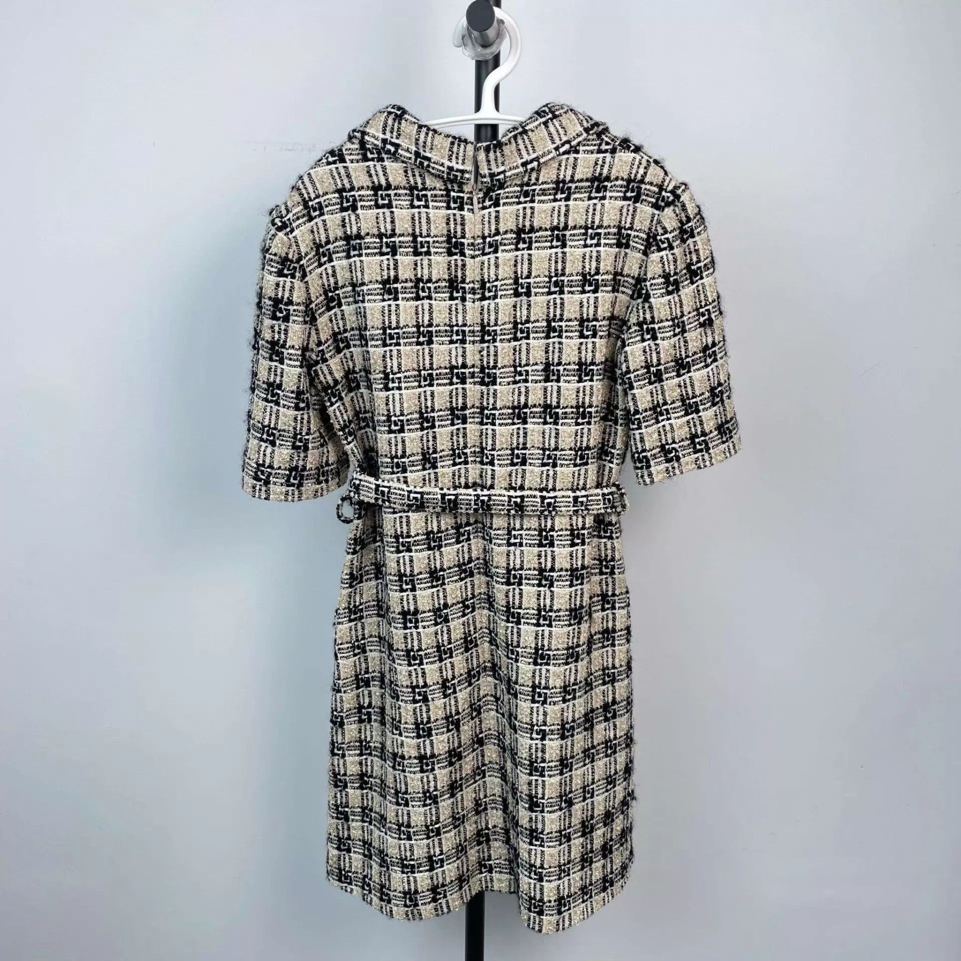 Gucci Gucci Beige Tweed Short-Sleeve Dress EUR 38 95 New Size XS / US 0-2 / IT 36-38 - 2 Thumbnail