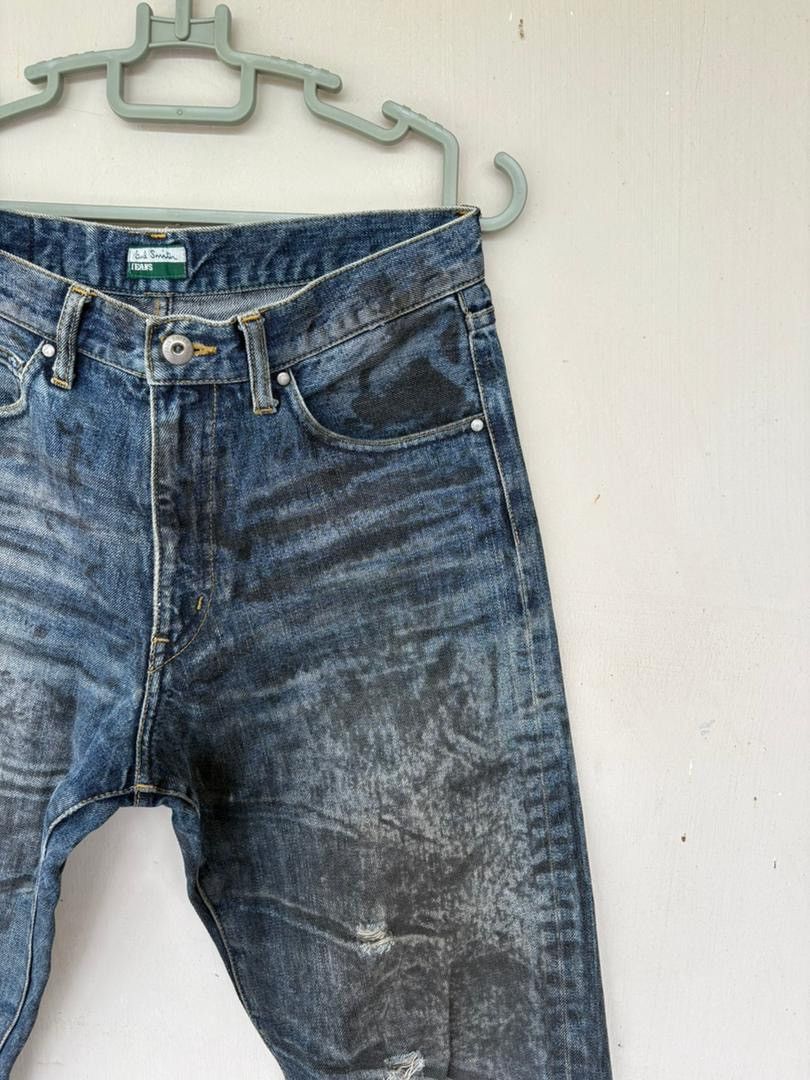 Paul Smith VTG Paul Smith Distressed Denim Pant Design Selvedge Rare Size US 30 / EU 46 - 4 Thumbnail