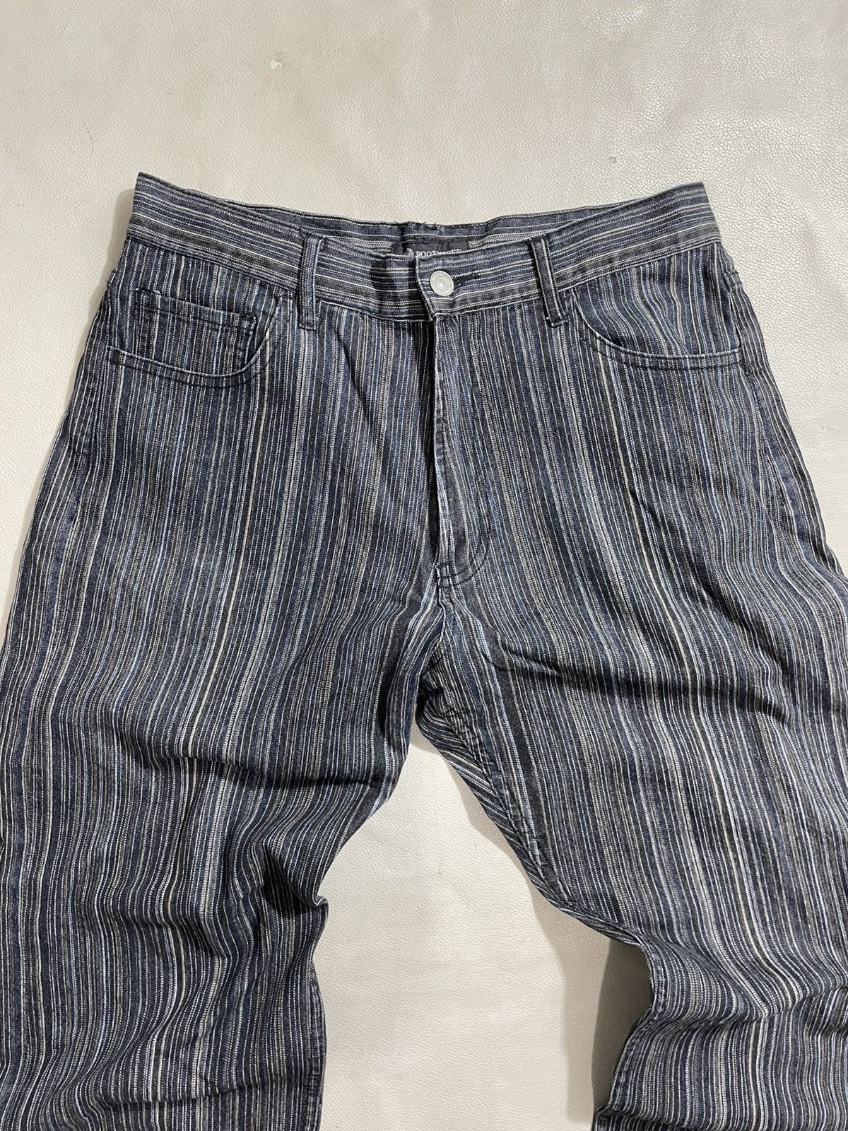If Six Was Nine × Japanese Brand × Le Grande Bleu (L.G.B.) Rootthree Straight hickory jeans Size US 29 - 2 Thumbnail
