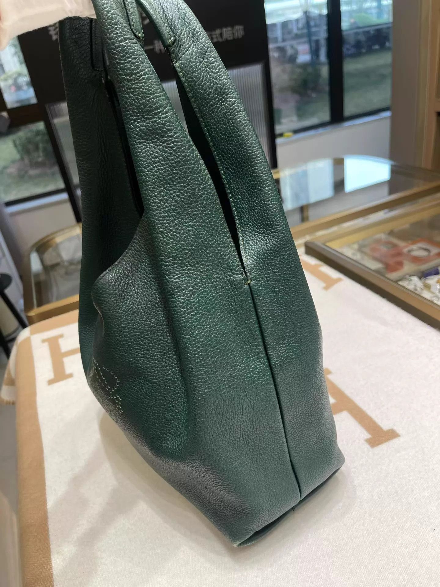 Loewe Loewe Forest Green Hobo Good Condition M826 Size ONE SIZE - 4 Thumbnail