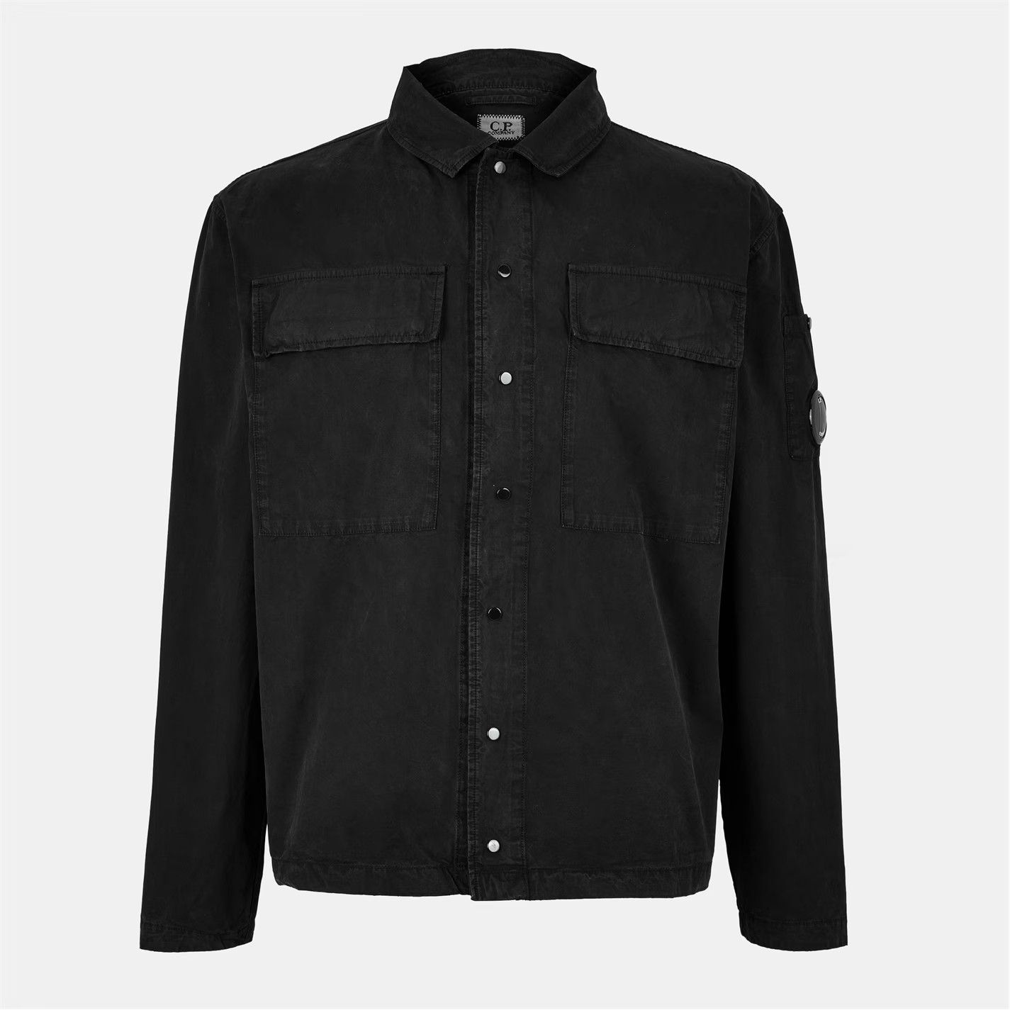 C.P. Company o1g2r1mq0426 Multi-Pocket Classic Fit Overshirt in Black Size US XXL / EU 58 / 5 - 1 Thumbnail