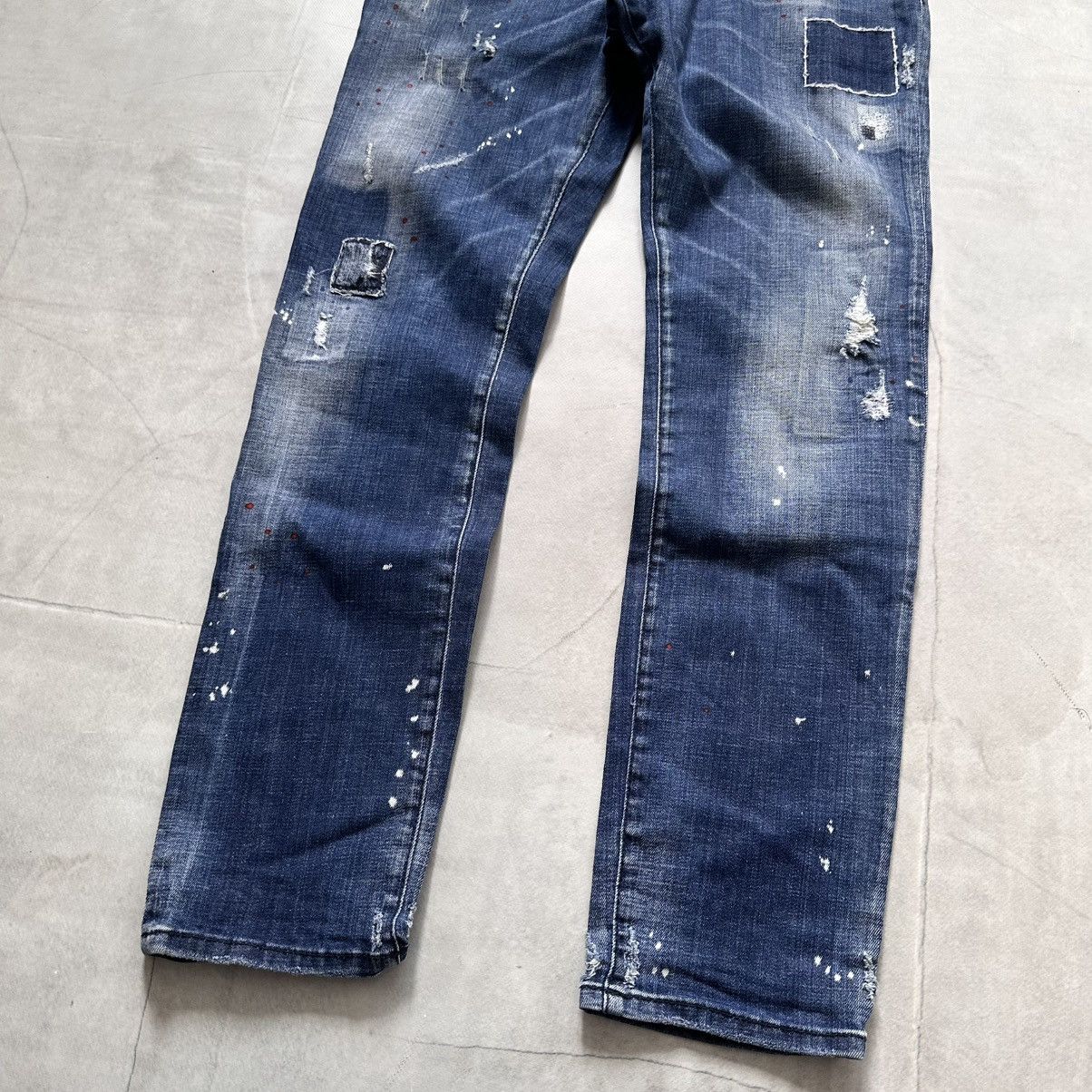 Dsquared2 Dsquared2 Splashed Painted Skater Jeans Galliano Vibe Size US 34 / EU 50 - 3 Thumbnail