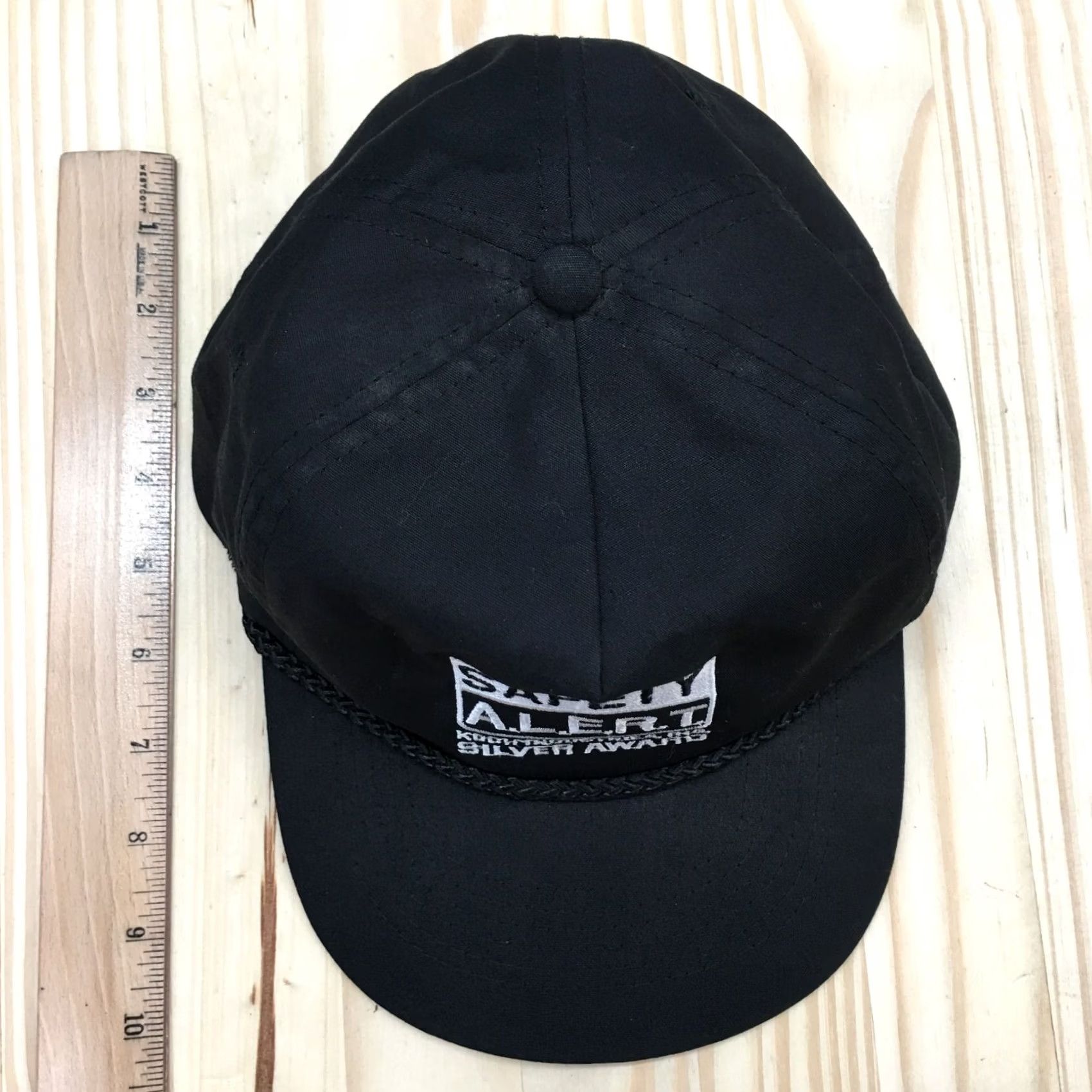 Vintage Safety Alert Koch Industry Cap Hat Men OS Black Adjustable Embroidered Flat Brim Size ONE SIZE - 3 Thumbnail