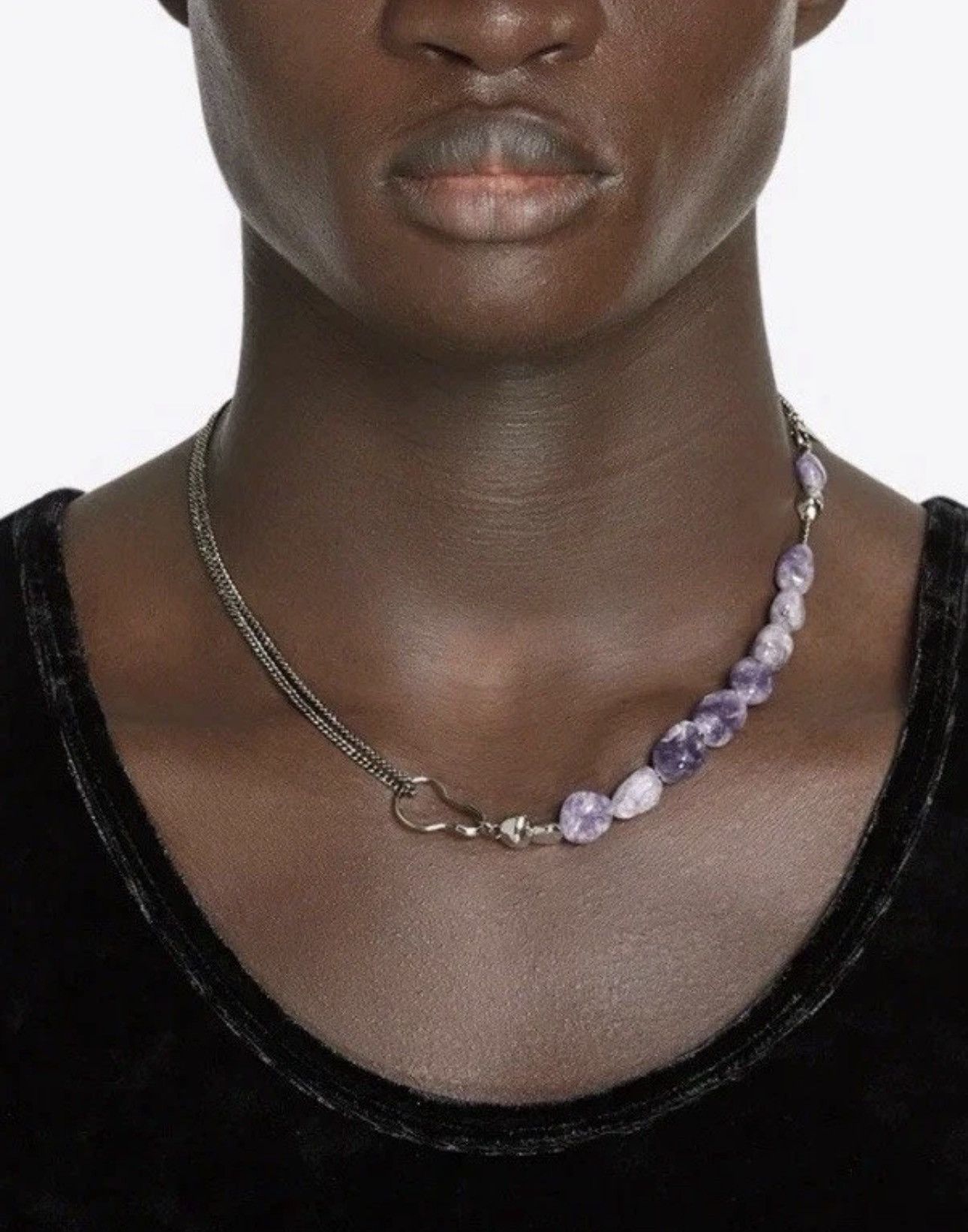 Dries Van Noten Beautiful Amethyst Dries Van Noten Stone Necklace Size ONE SIZE - 1 Thumbnail
