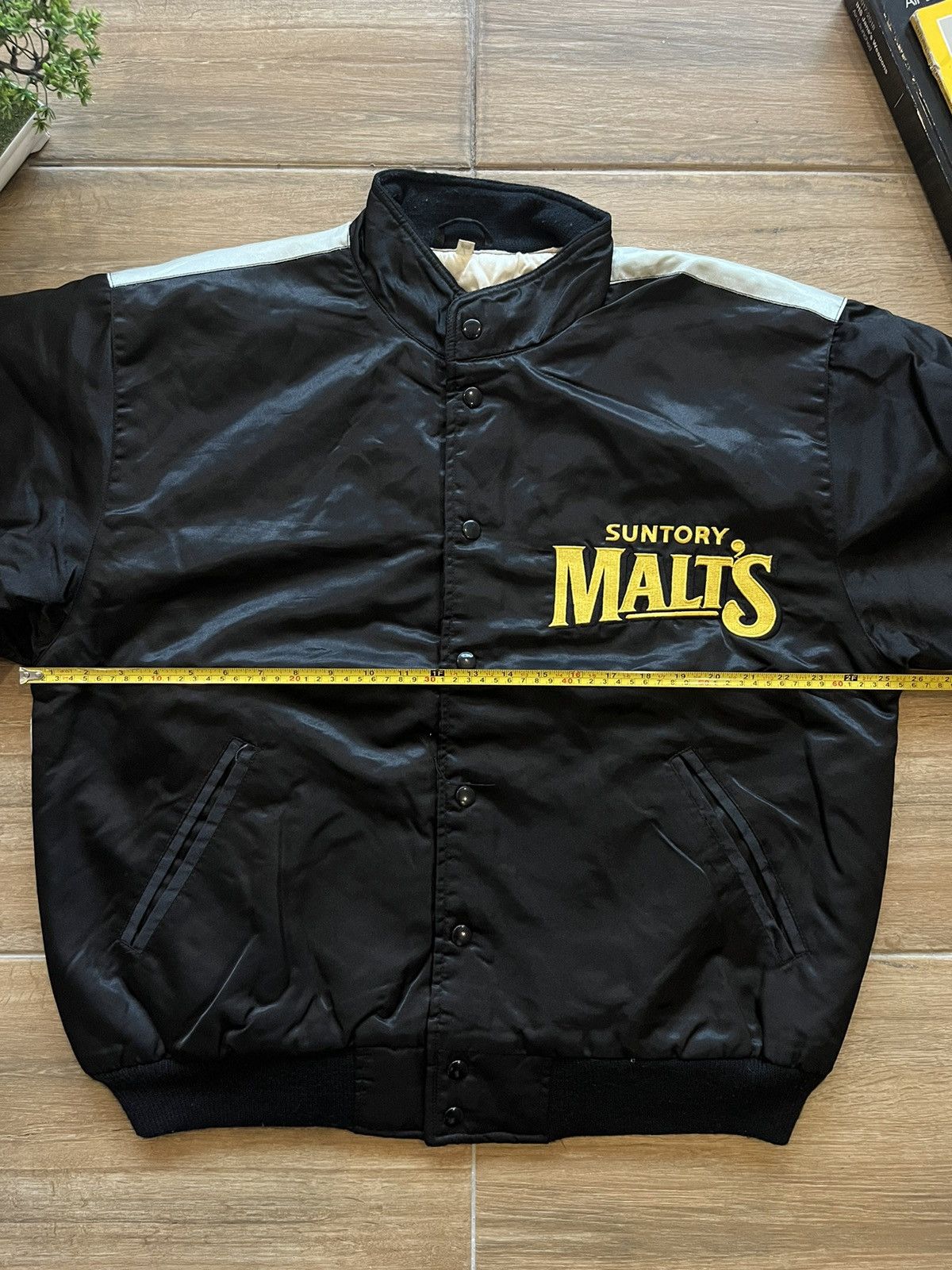 Japanese Brand × MLB Vtg Suntory Malts Baseball Varsity Jacket Size US L / EU 52-54 / 3 - 15 Thumbnail