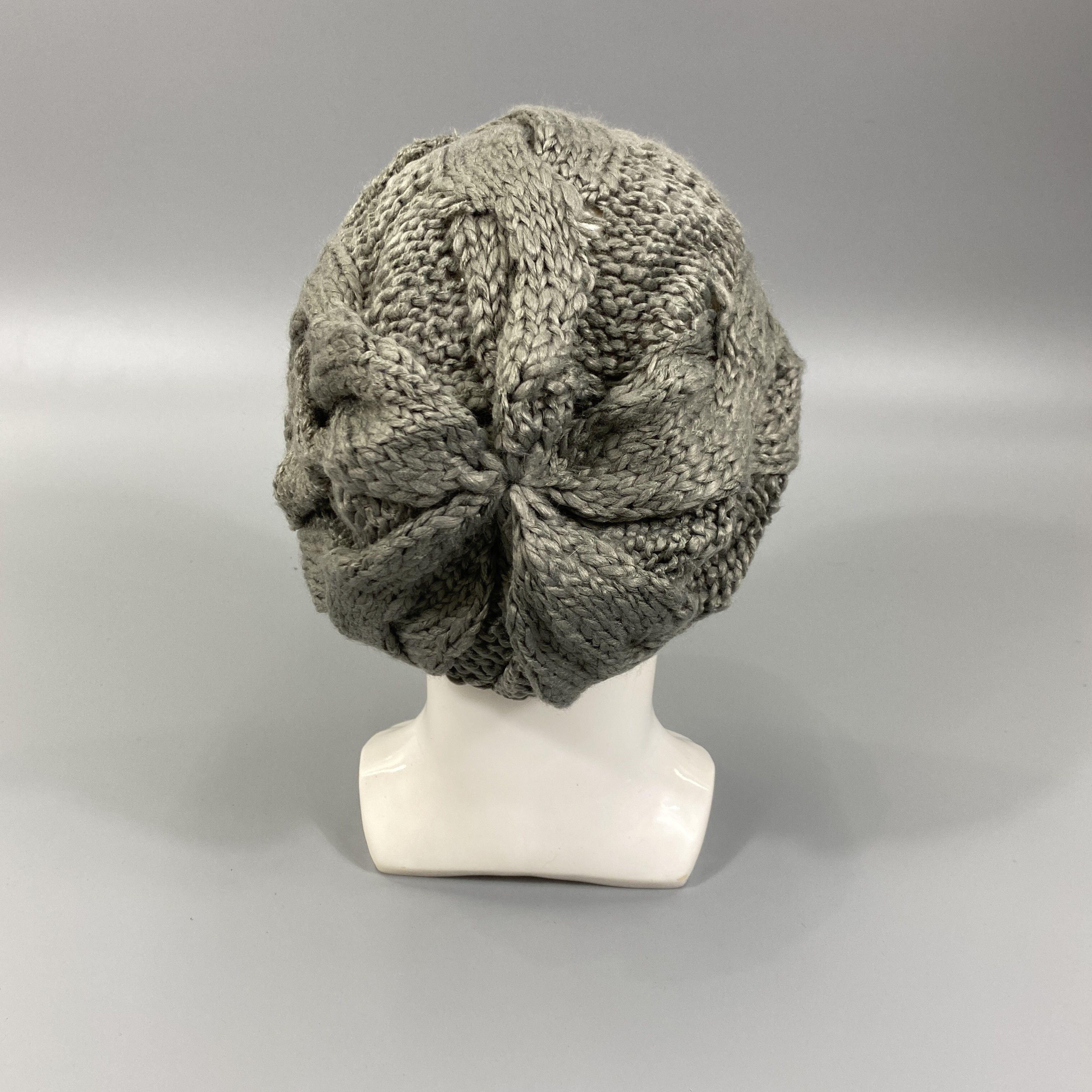 Japanese Brand Big Braid Knit Beanie -BN748 Size ONE SIZE - 4 Thumbnail