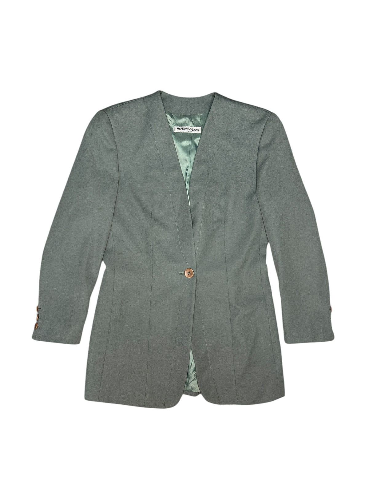 Emporio Armani 90s Structured Blazer Size S / US 4 / IT 40 - 1 Thumbnail