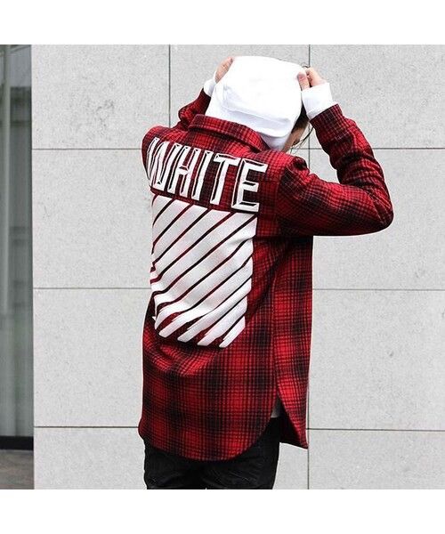 Off-White Off-White FW15 Tartan Red Flannel Shirt Jacket Size US XS / EU 42 / 0 - 8 Thumbnail