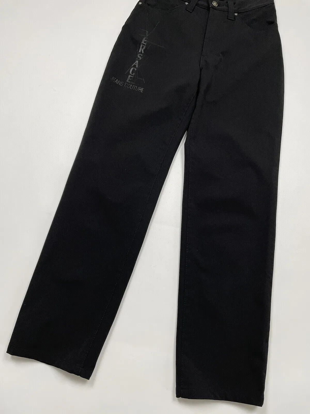 Versace Jeans Couture Vintage 1990s Versace Jeans Couture Womens Pants Logo Size 28" / US 6 / IT 42 - 6 Thumbnail