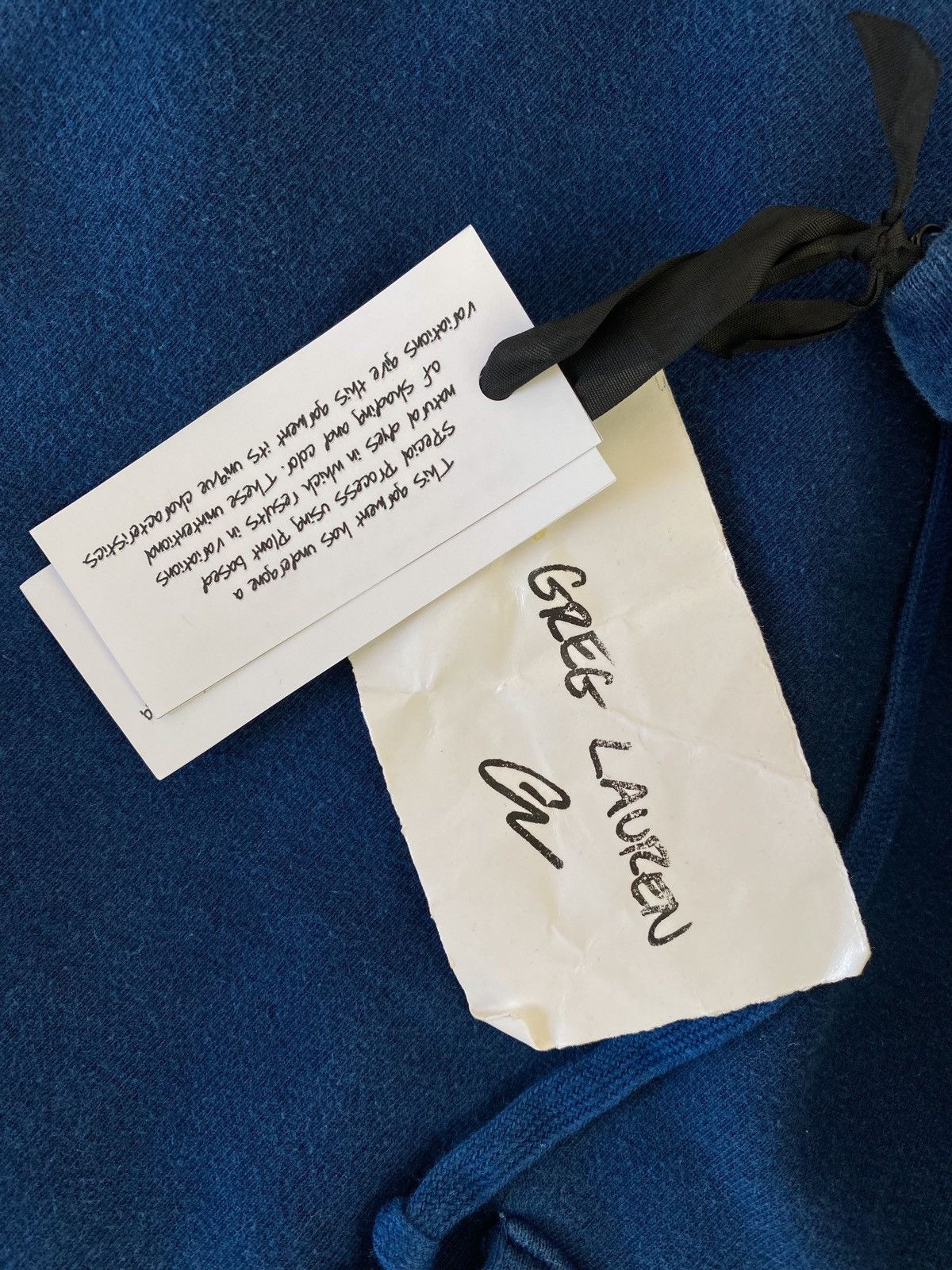 Greg Lauren Greg Lauren Oversized hoodie with side slits in blue Size US XL / EU 56 / 4 - 10 Thumbnail