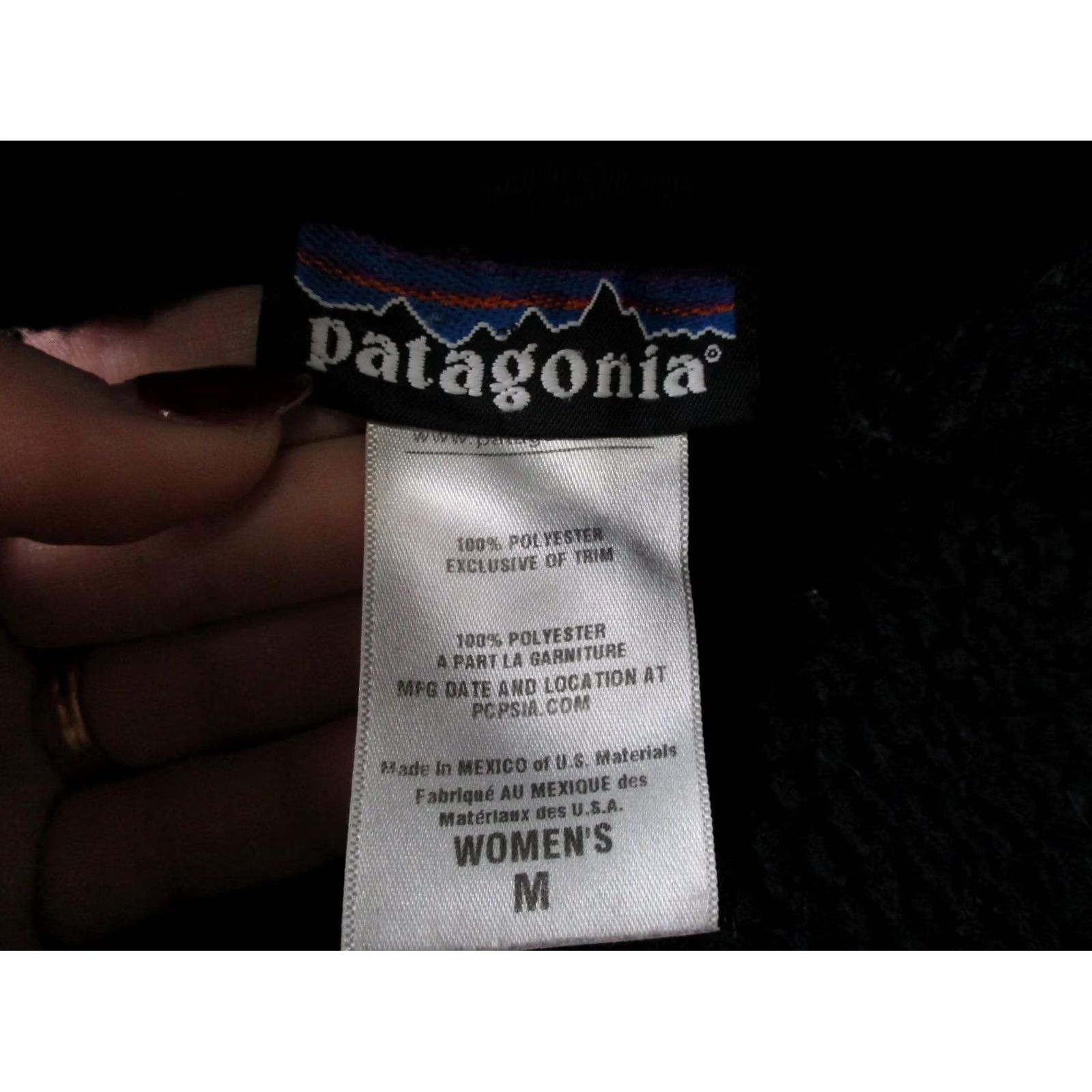 Patagonia Patagonia Jacket Womens M Black Fleece Bomber Windbreaker Zip Pockets 23071 Size M / US 6-8 / IT 42-44 - 7 Thumbnail