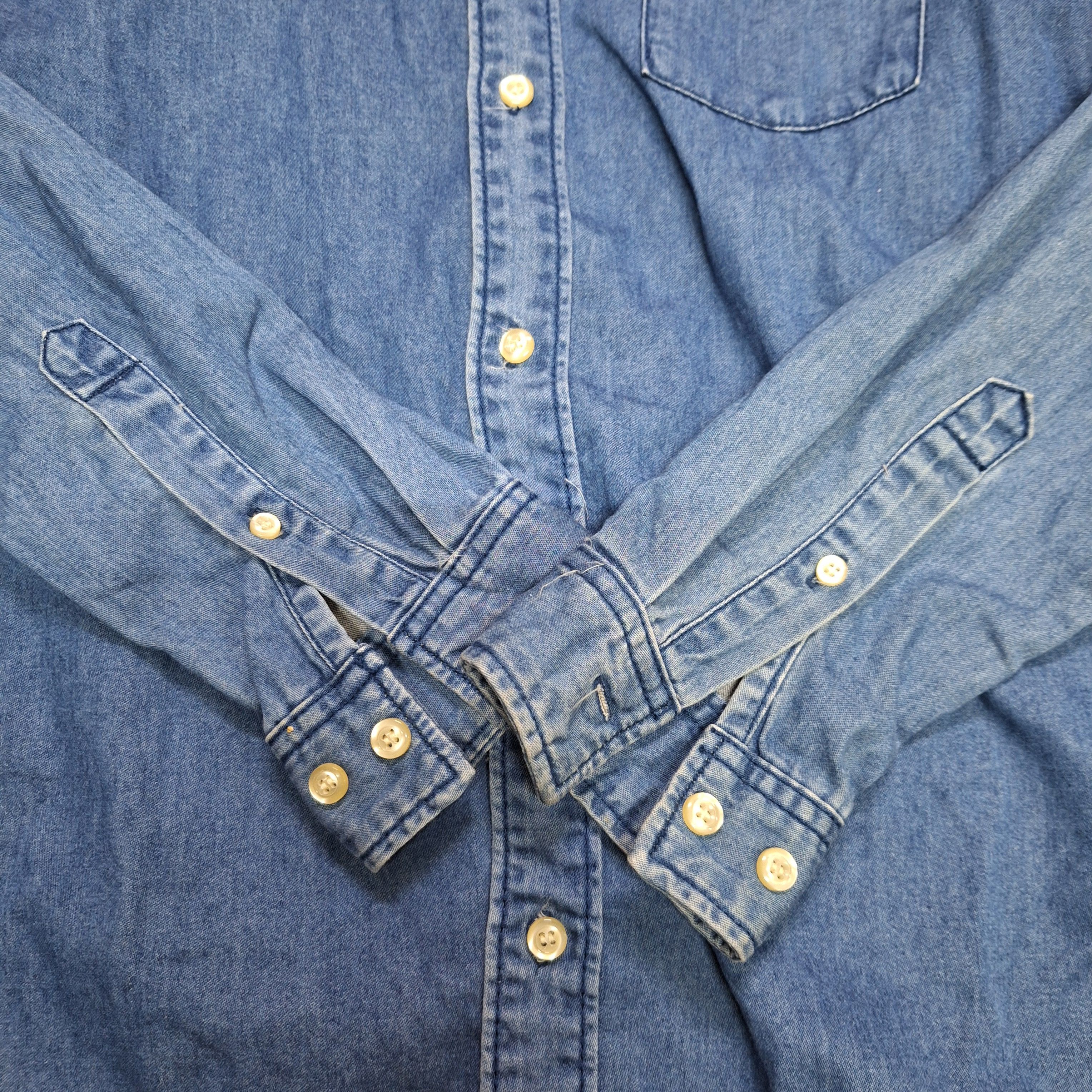 H&M H&M Button Up Denim Shirt Size US XS / EU 42 / 0 - 3 Thumbnail