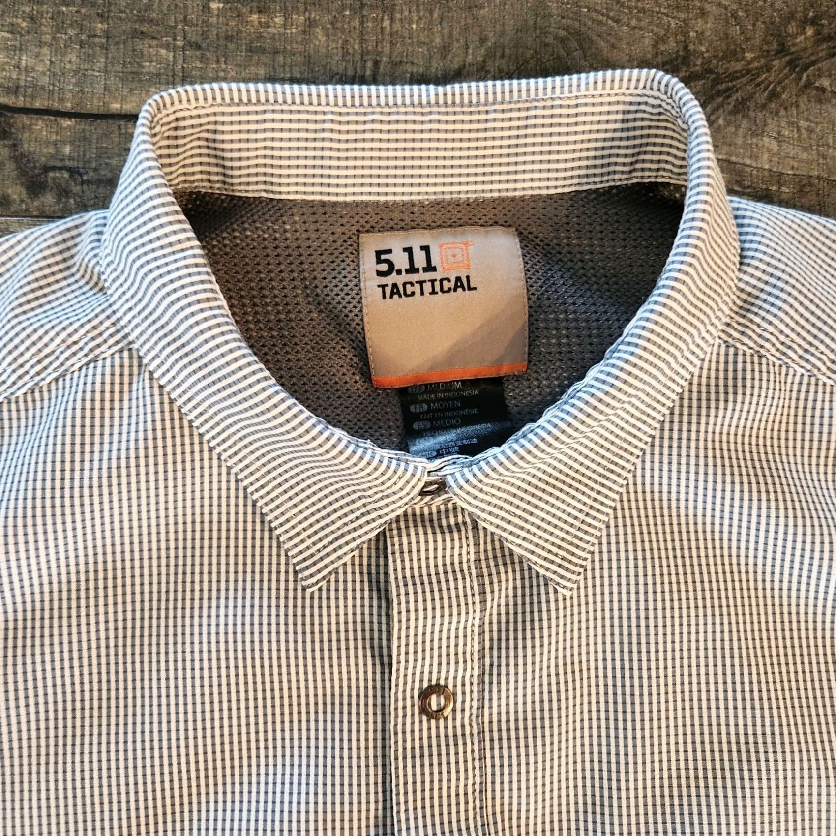 Vintage 5.11 Tactical Snap Shirt Mens Medium Short Sleeve Performance Stretch Check Size US M / EU 48-50 / 2 - 4 Thumbnail