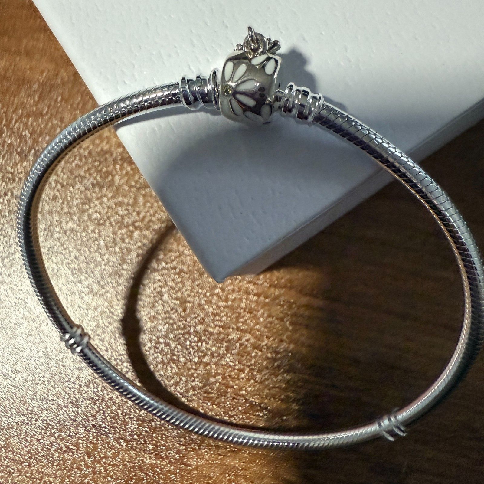 pandora Authentic Pandora Sterling Silver Darling Daisy Chain Bracel Size ONE SIZE - 5 Thumbnail