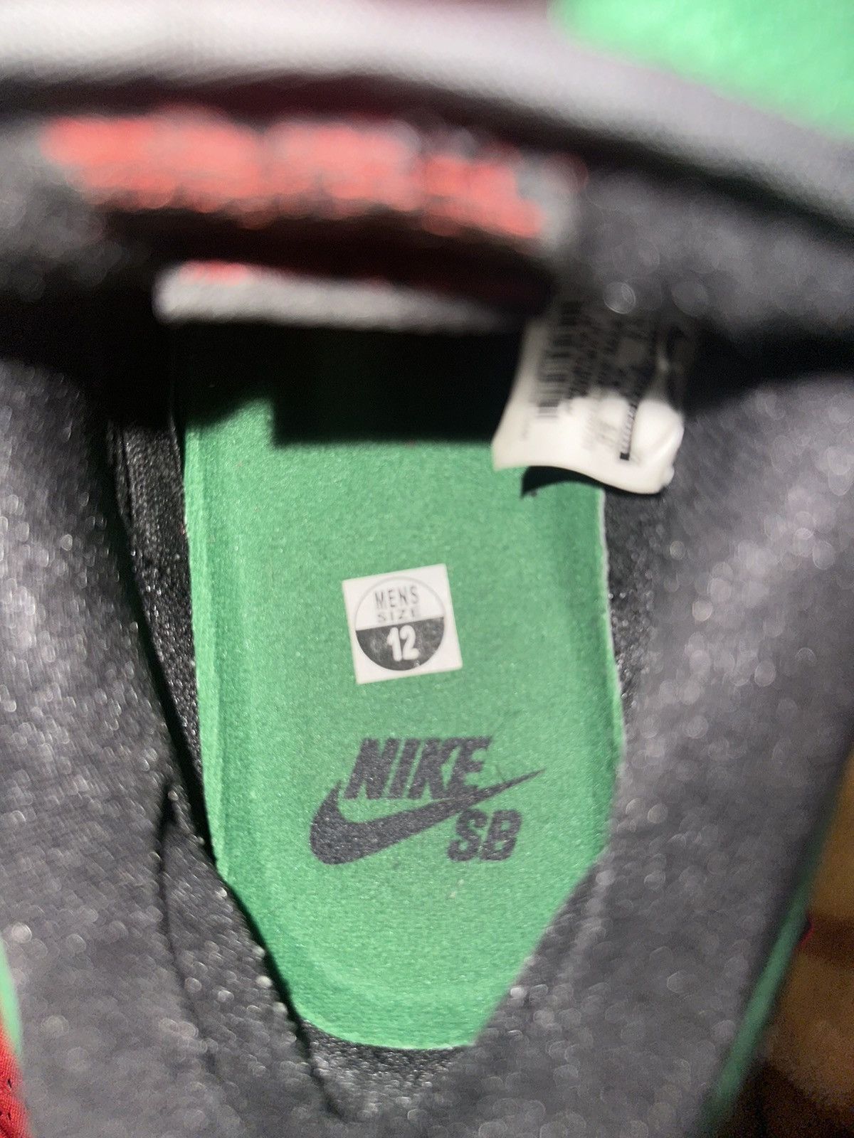 Nike Nike Dunk SB Low Pine Green Black Atomic Red Size US 12 / EU 45 - 7 Thumbnail
